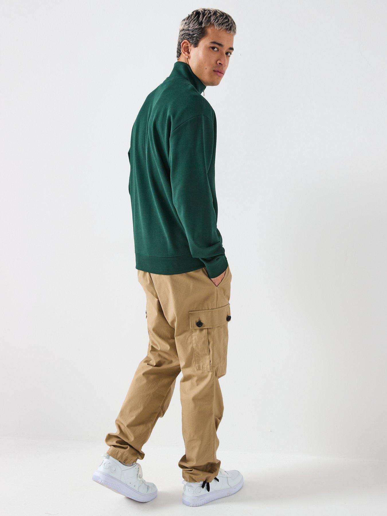 hugo-durty244-relaxed-fit-14-zip-sweat-greendetail