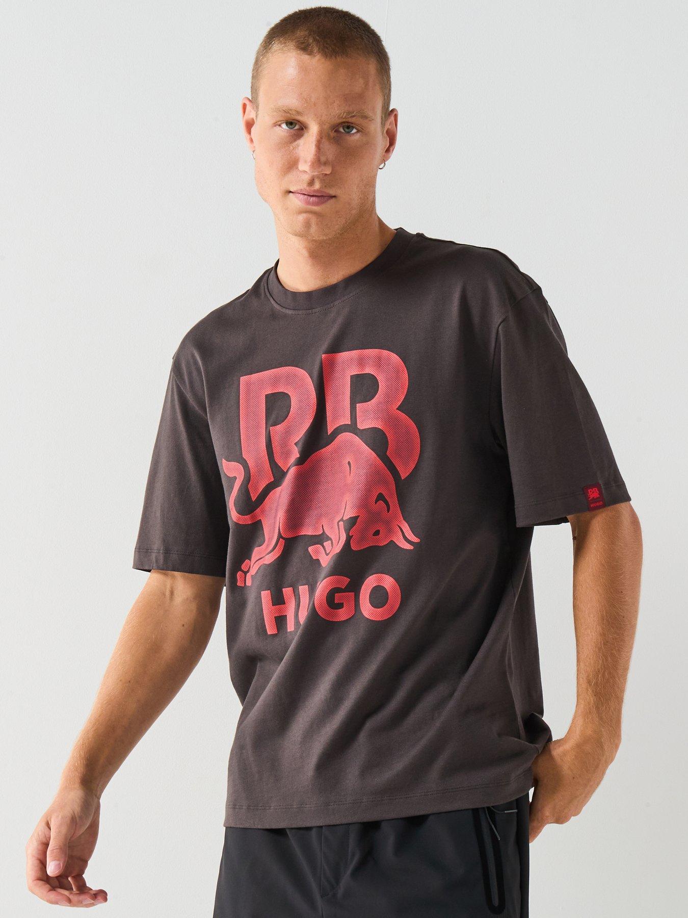 HUGO Dayla Racing Bulls Relaxed Graphic T-shirt - Brown