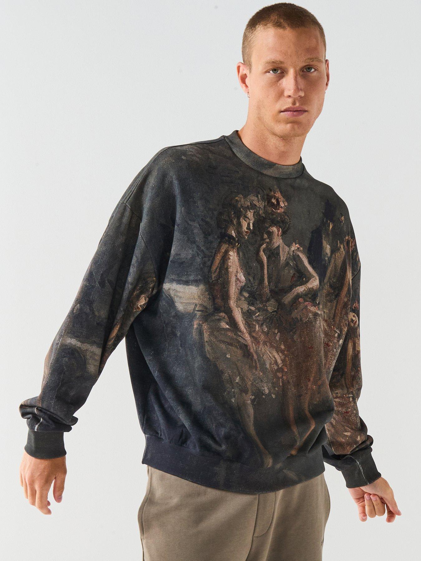 hugo-dabusi-oversized-fit-all-over-print-crew-sweat-black