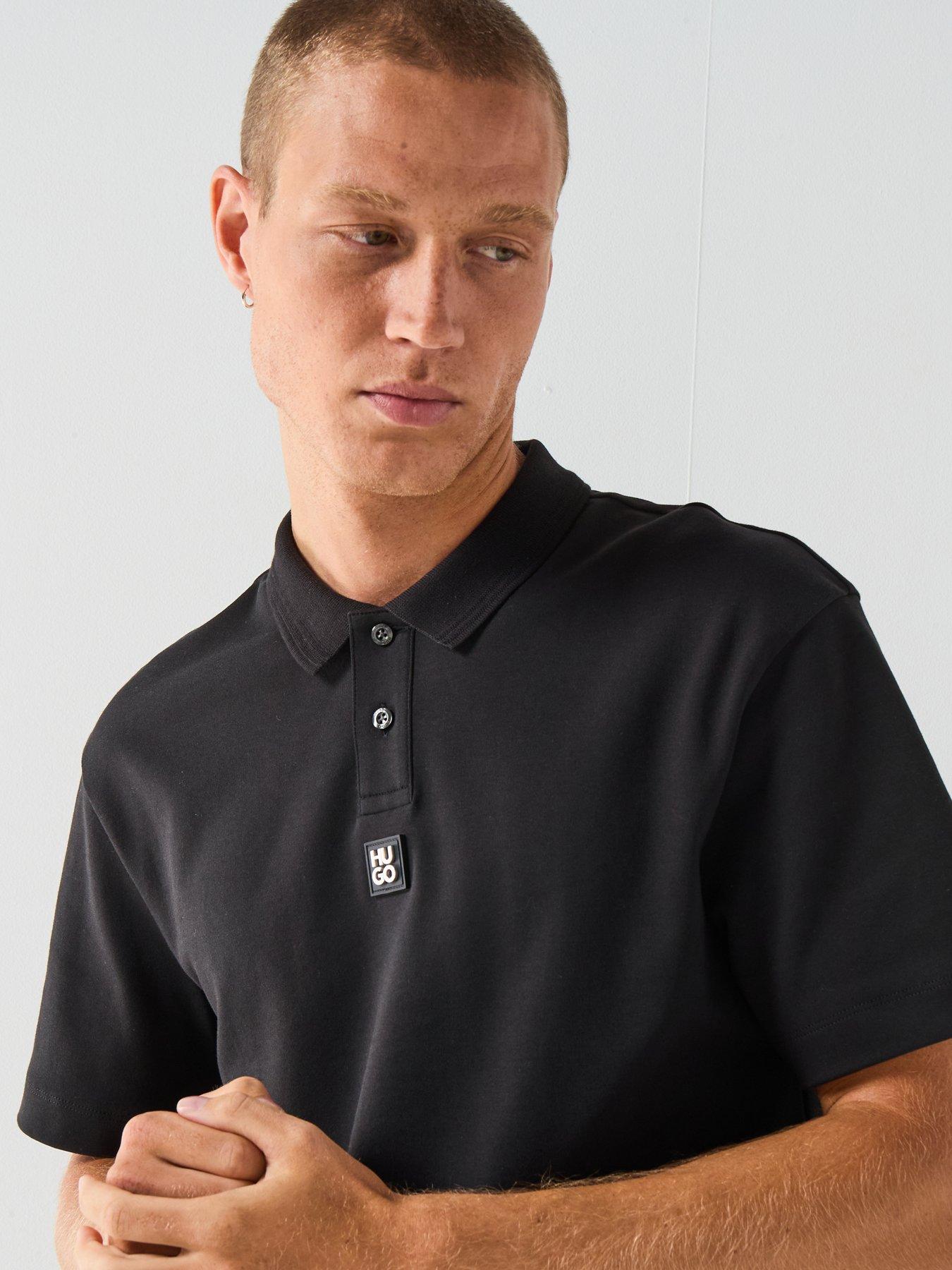 hugo-regular-fit-stacked-logo-polo-shirt-blackoutfit