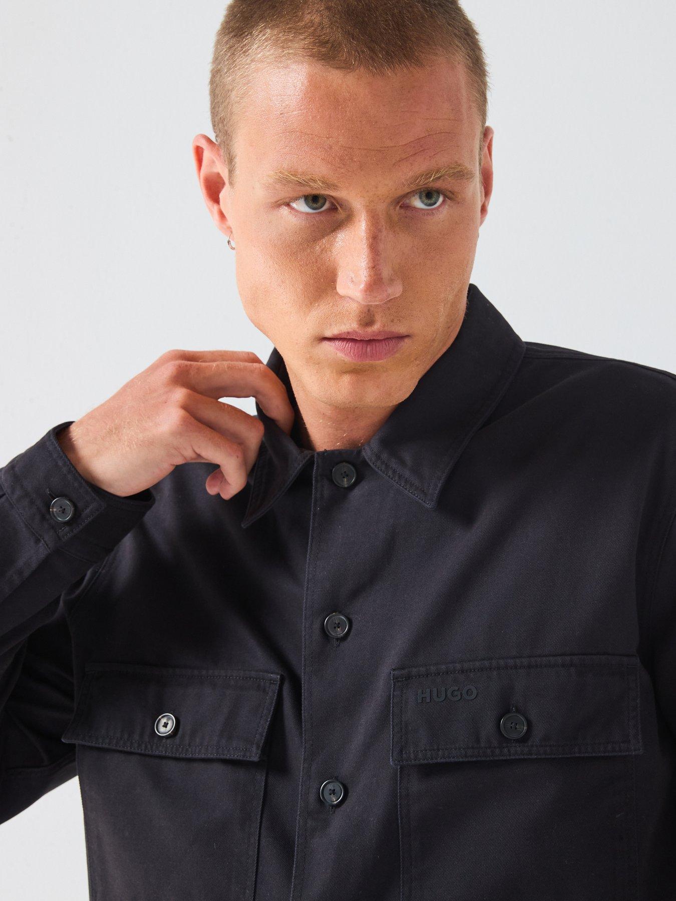 hugo-epoldo-oversized-fit-canvas-overshirt-blackdetail