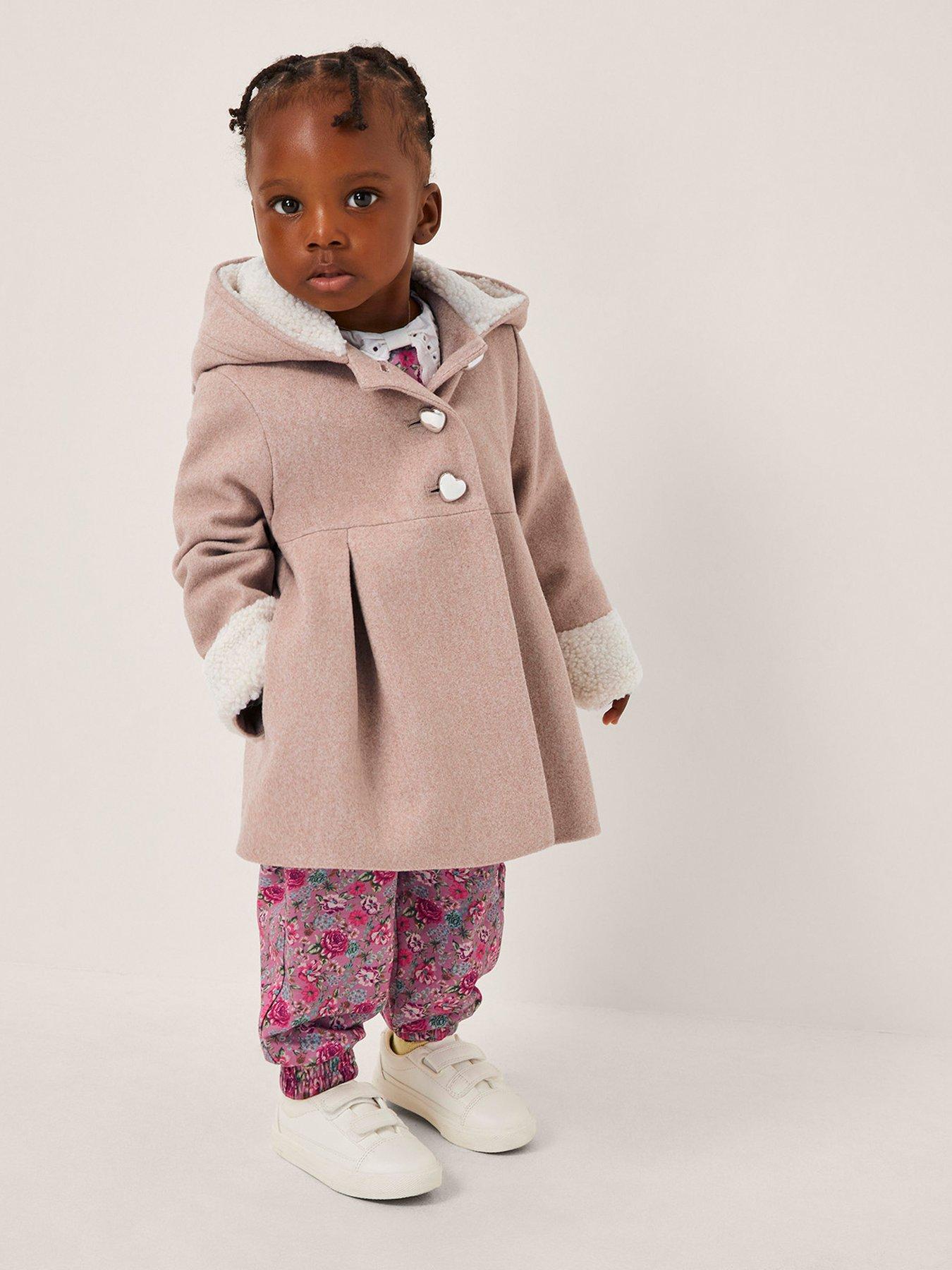 Monsoon Baby Girls Baby Bunny Oatmeal Coat - Beige