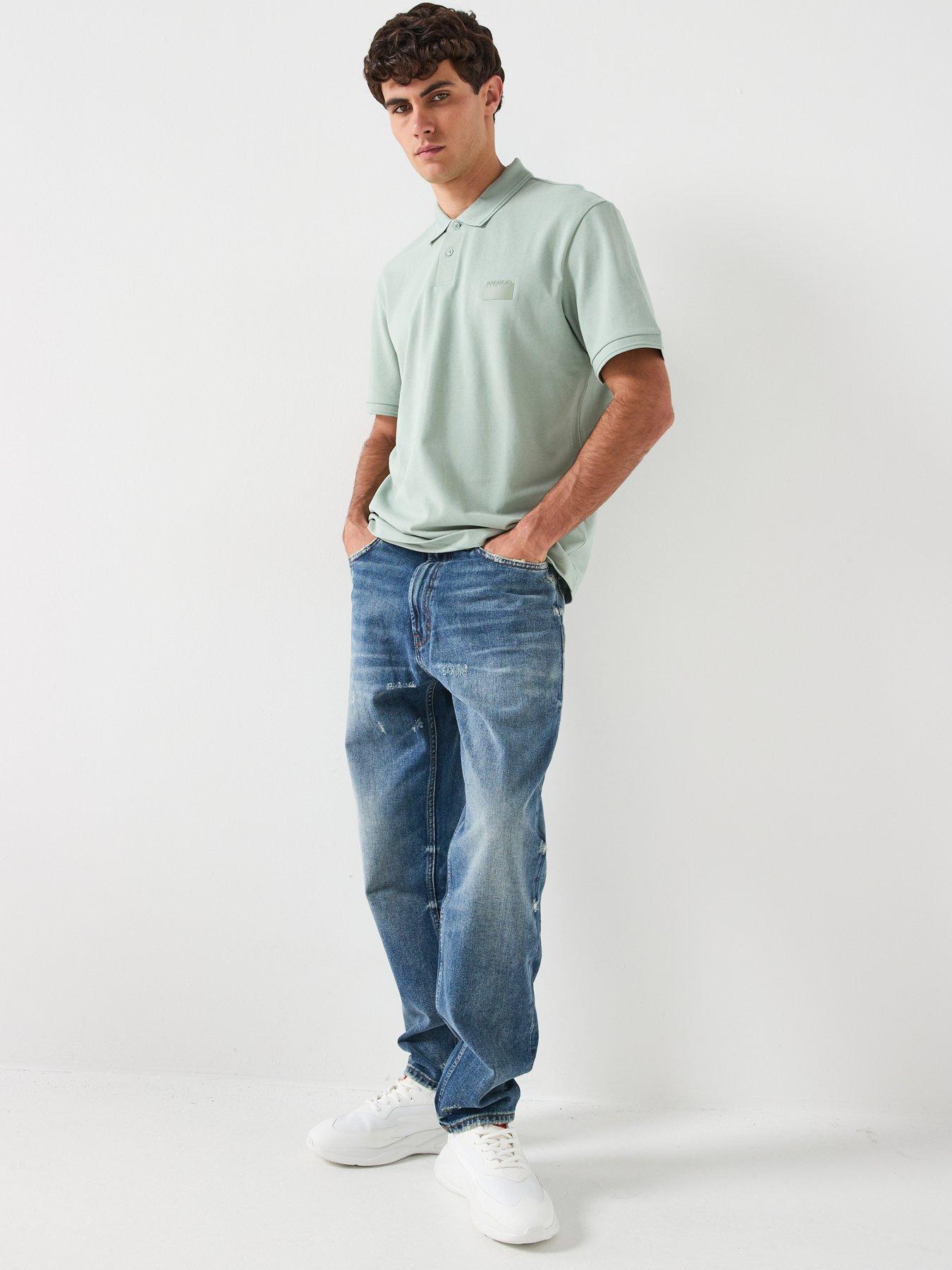 hugo-delastolo-relaxed-fit-split-logo-polo-shirt-greendetail