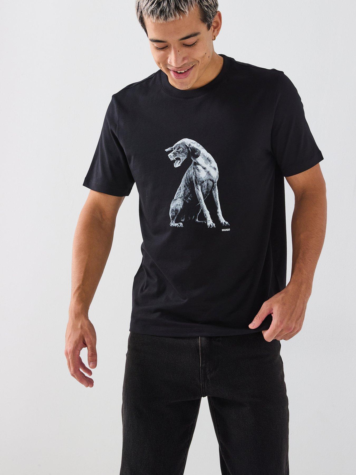 HUGO Didug Regular Fit T-Shirt - Black