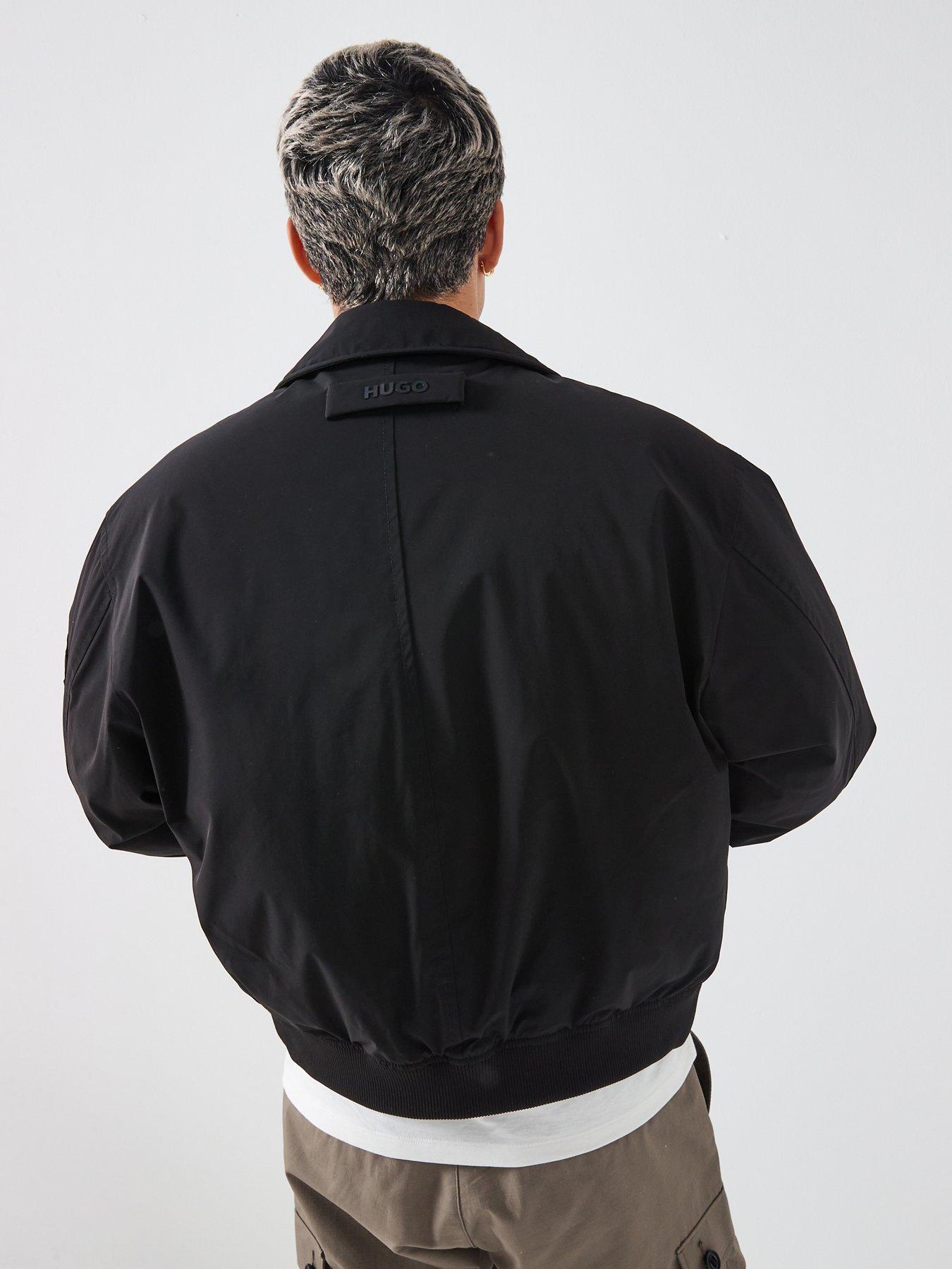 hugo-bardo2541-regular-fit-double-pocket-bomber-jacket-blackstillFront