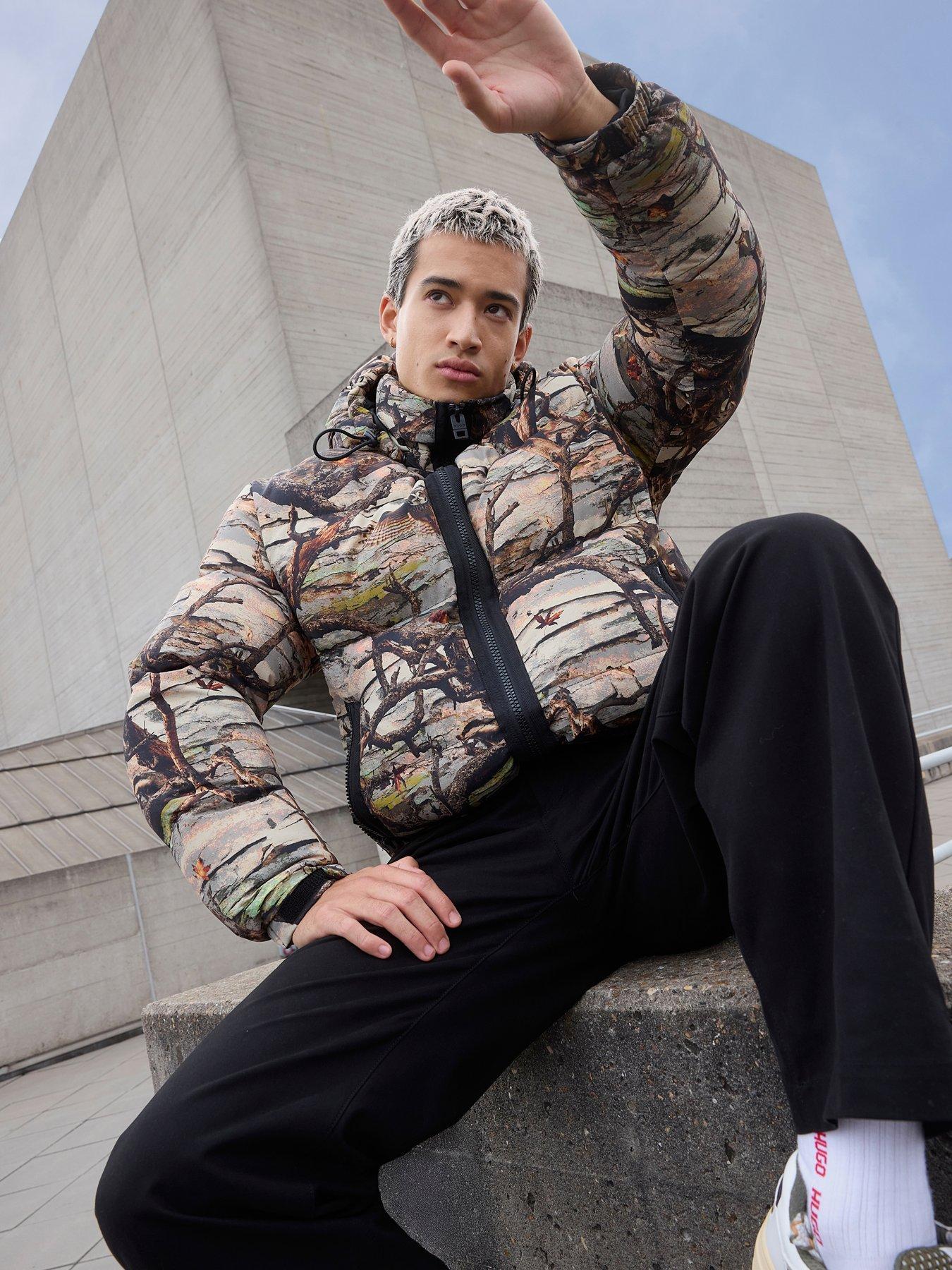 hugo-bironto2541-regular-fit-all-over-print-padded-jacket-khaki