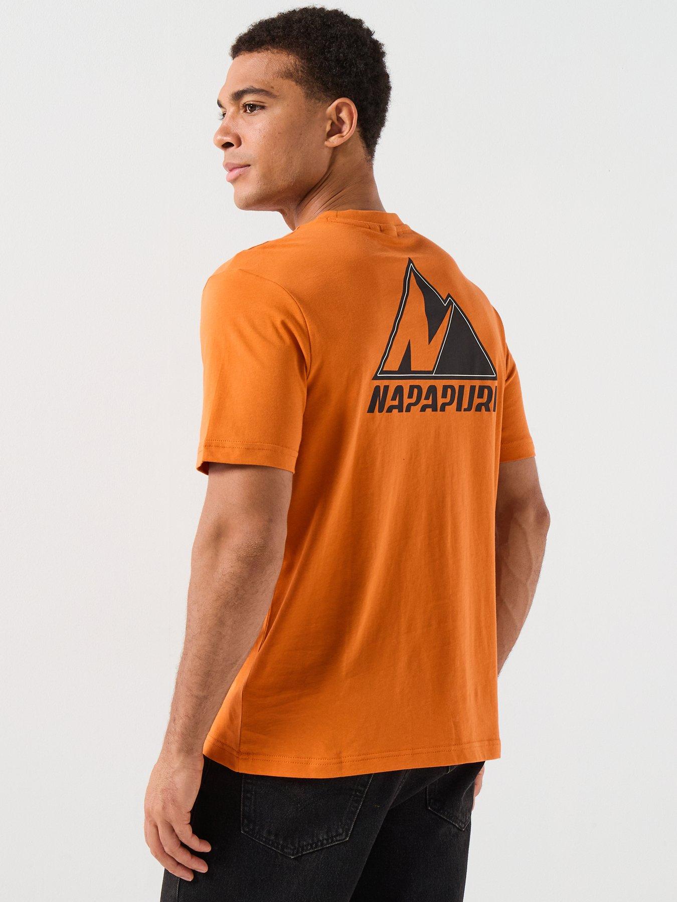 NAPAPIJRI Men's S-Guide T-Shirt - Pumpkin Orange