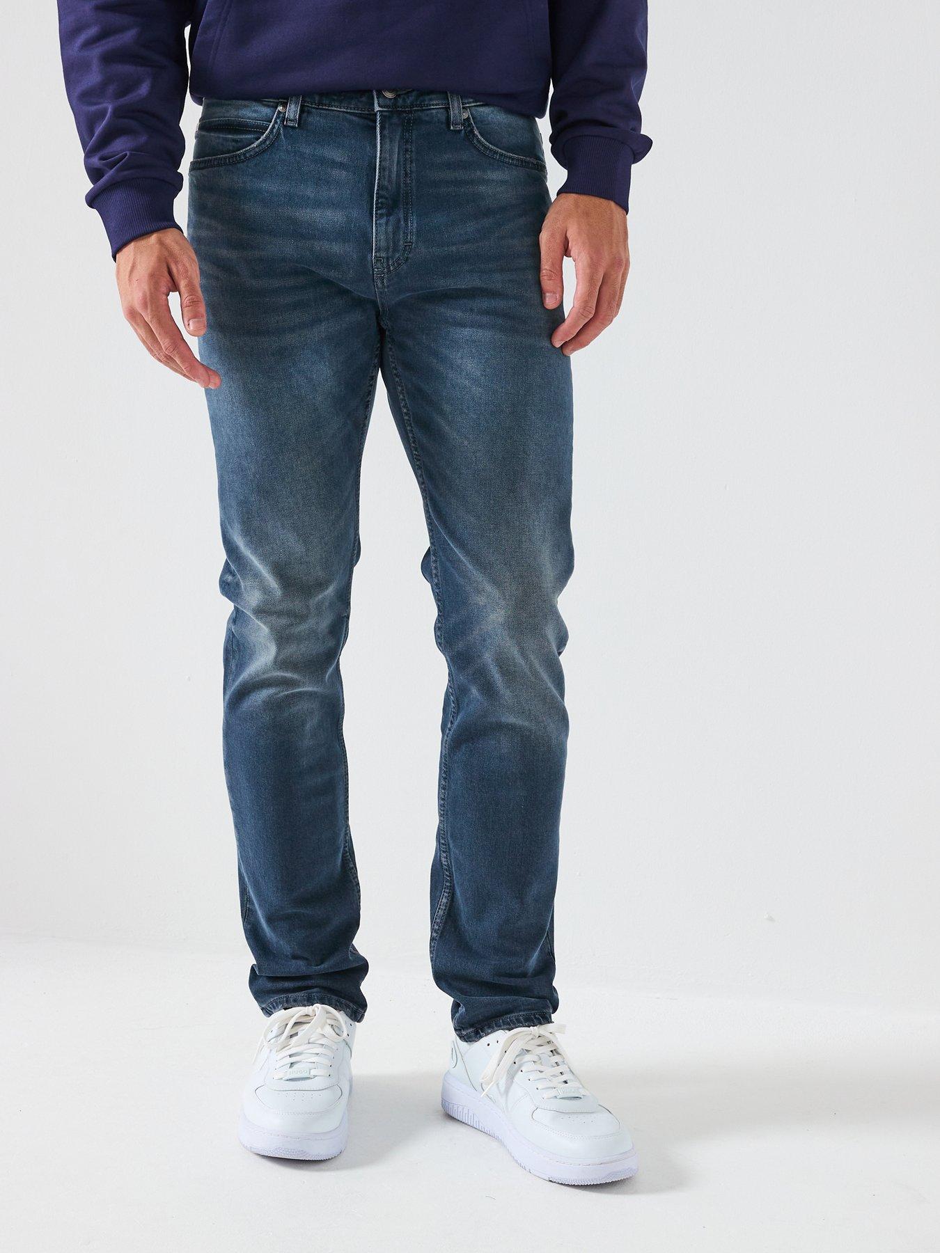 Image 1 of 4 of HUGO 708 Slim Fit Jeans - Medium Blue