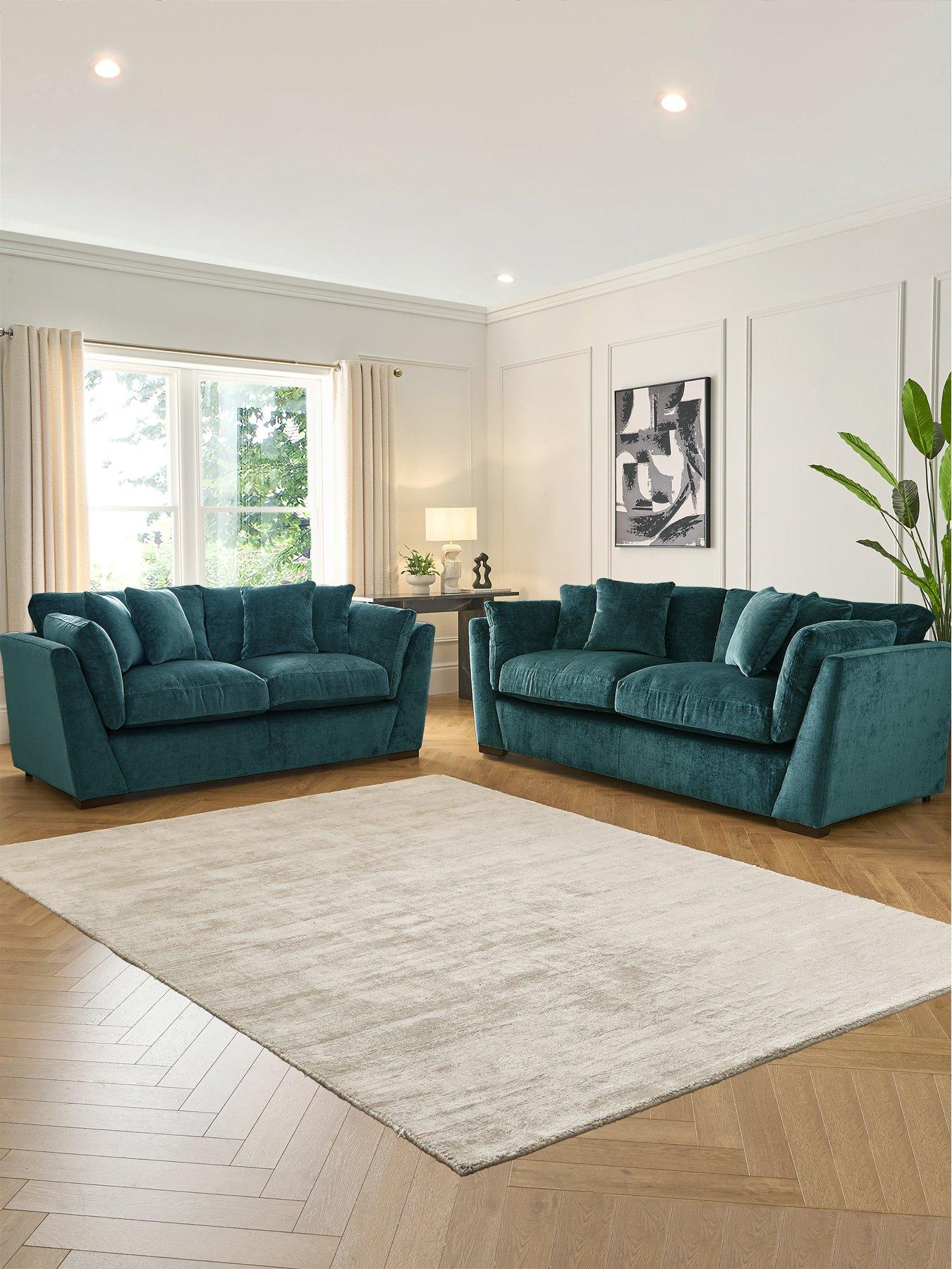 The Very Collection Lansa 3 + 2 Seater Fabric Sofa Set (Buy  &  SAVE!) - Made to Order in the UK