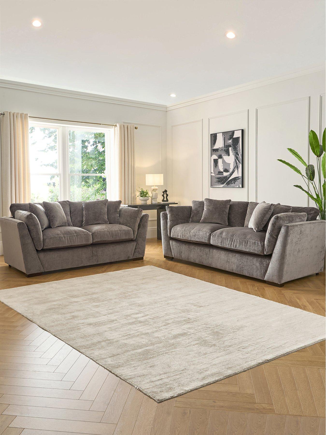 The Very Collection Lansa 3 + 2 Seater Fabric Sofa Set (Buy  &  SAVE!) - Made to Order in the UK