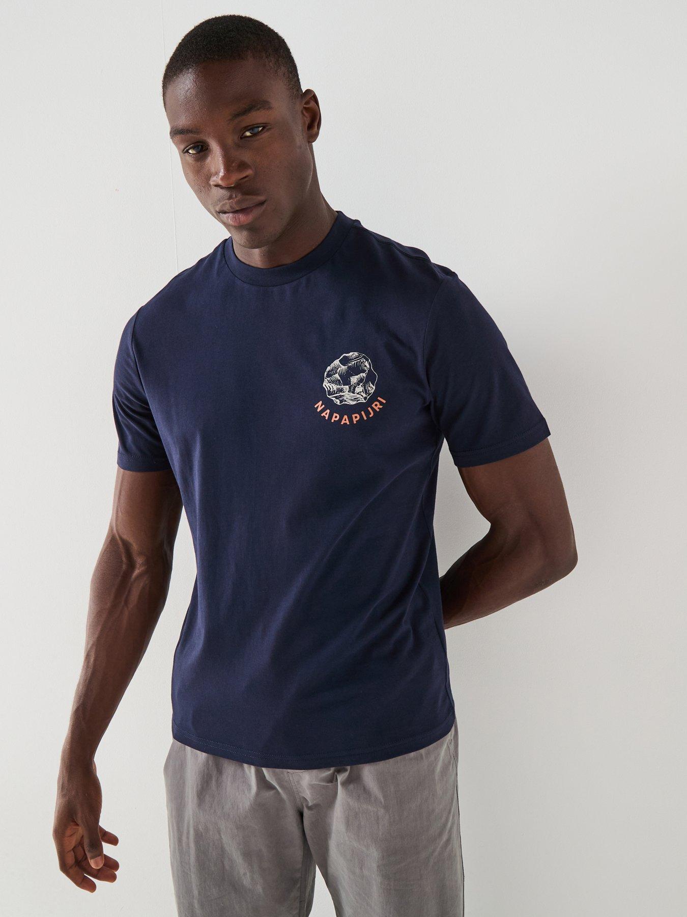 NAPAPIJRI Men's S-Yukis T-Shirt - Blue