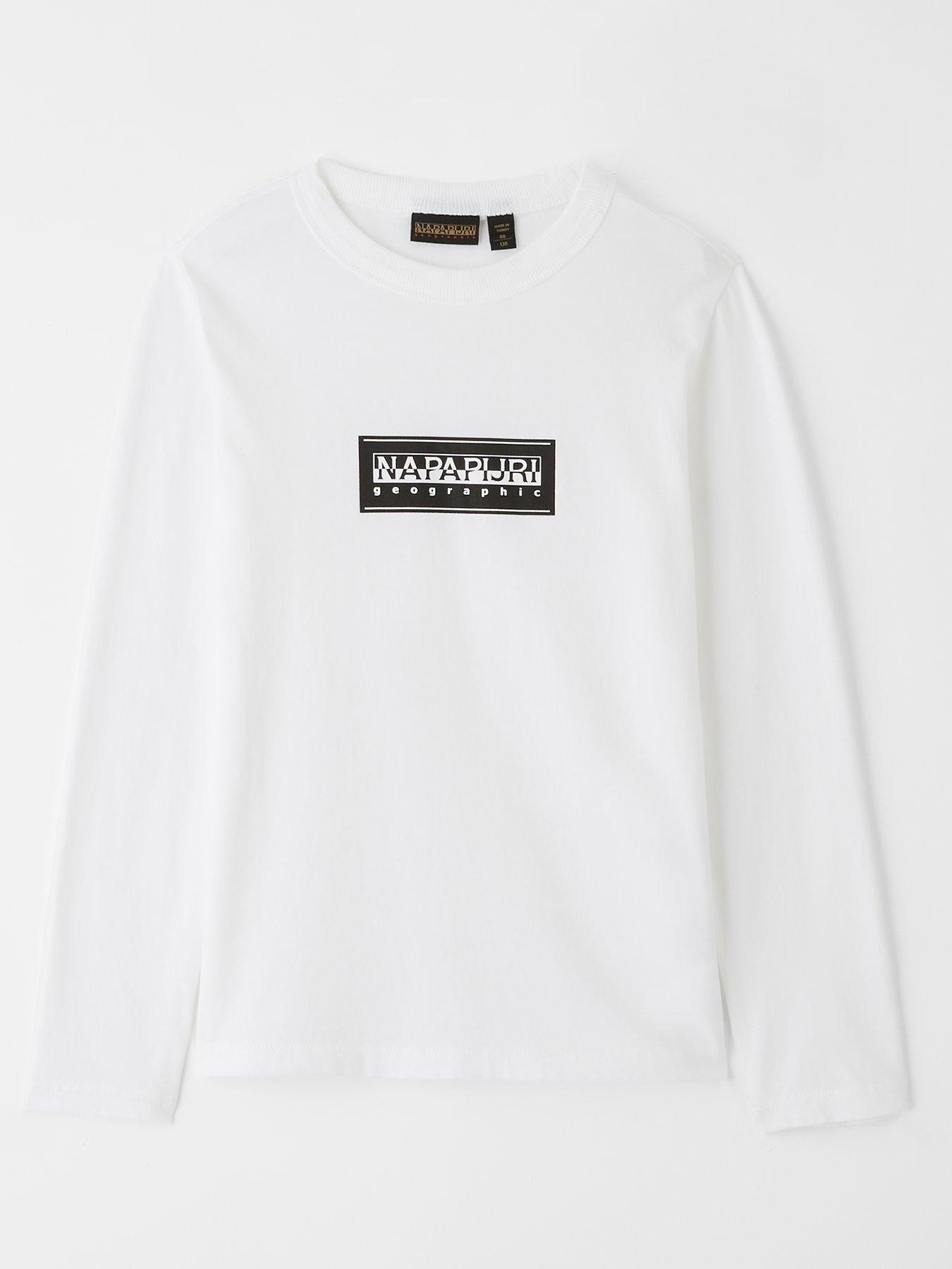 napapijri-kids-unisex-b-chamois-long-sleeve-top-white