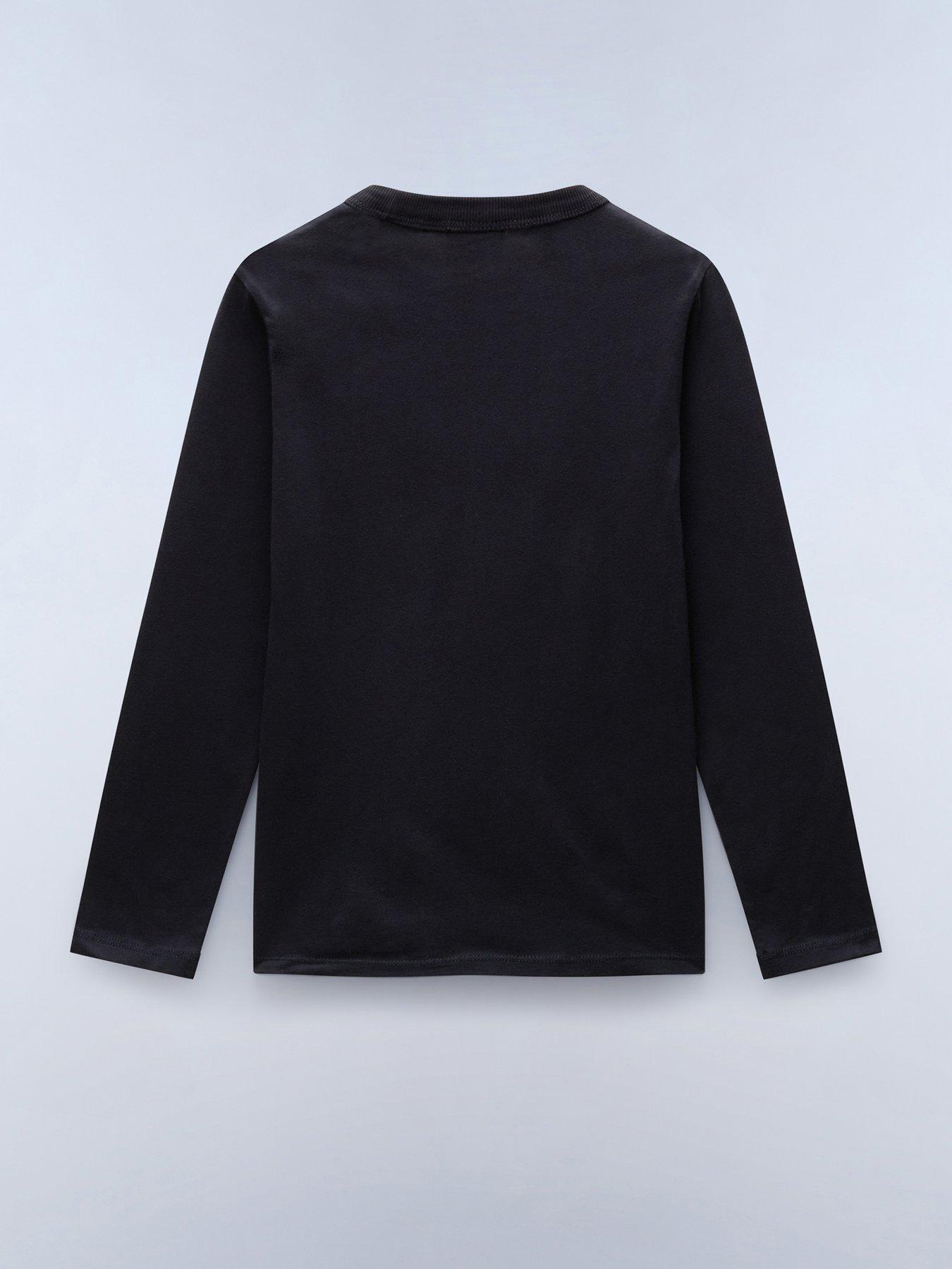 napapijri-kids-unisex-b-chamois-long-sleeve-top-blackdetail