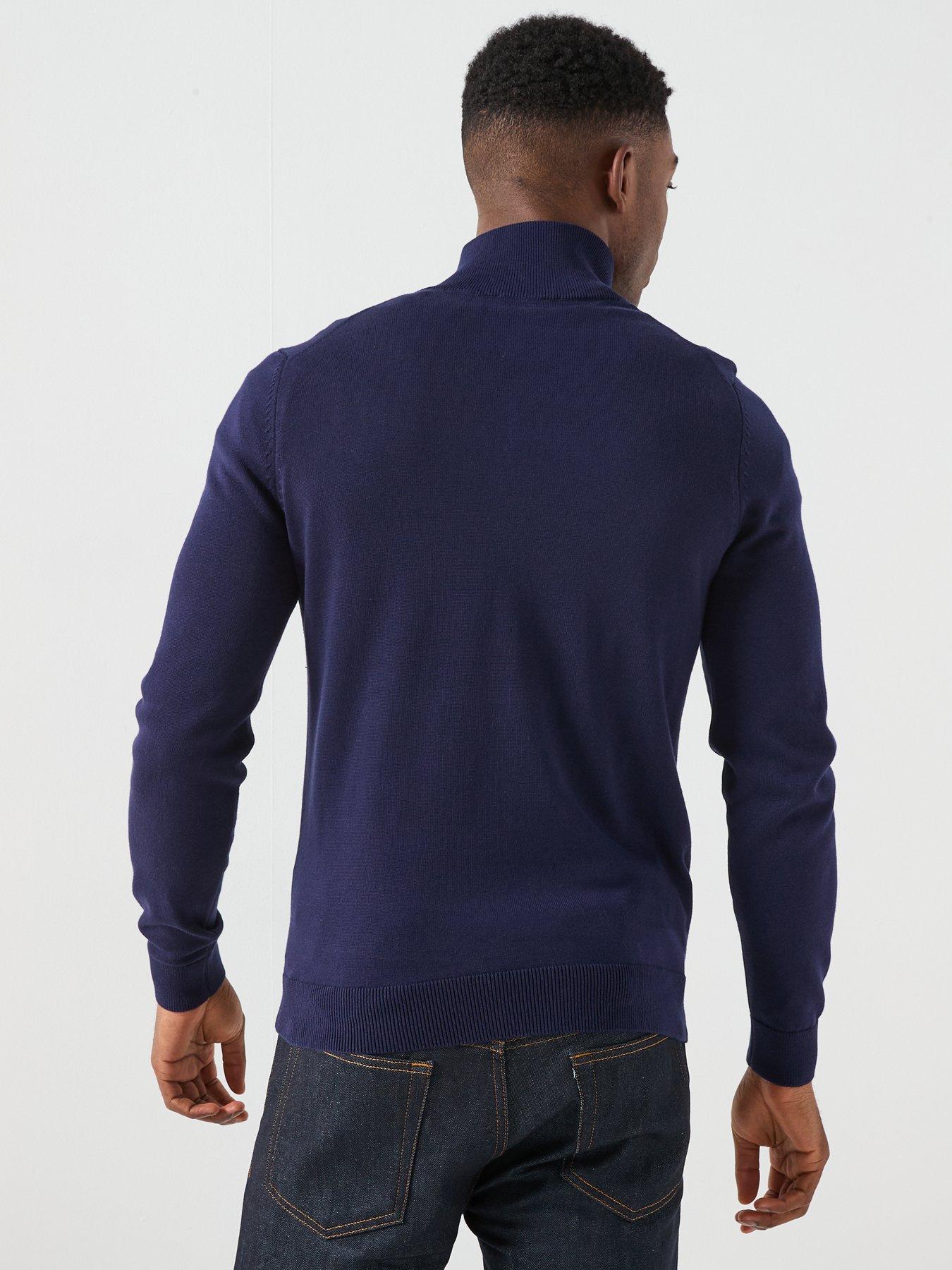 hugo-san-quintus-c-regular-fit-14-zip-knitted-jumper-navystillFront