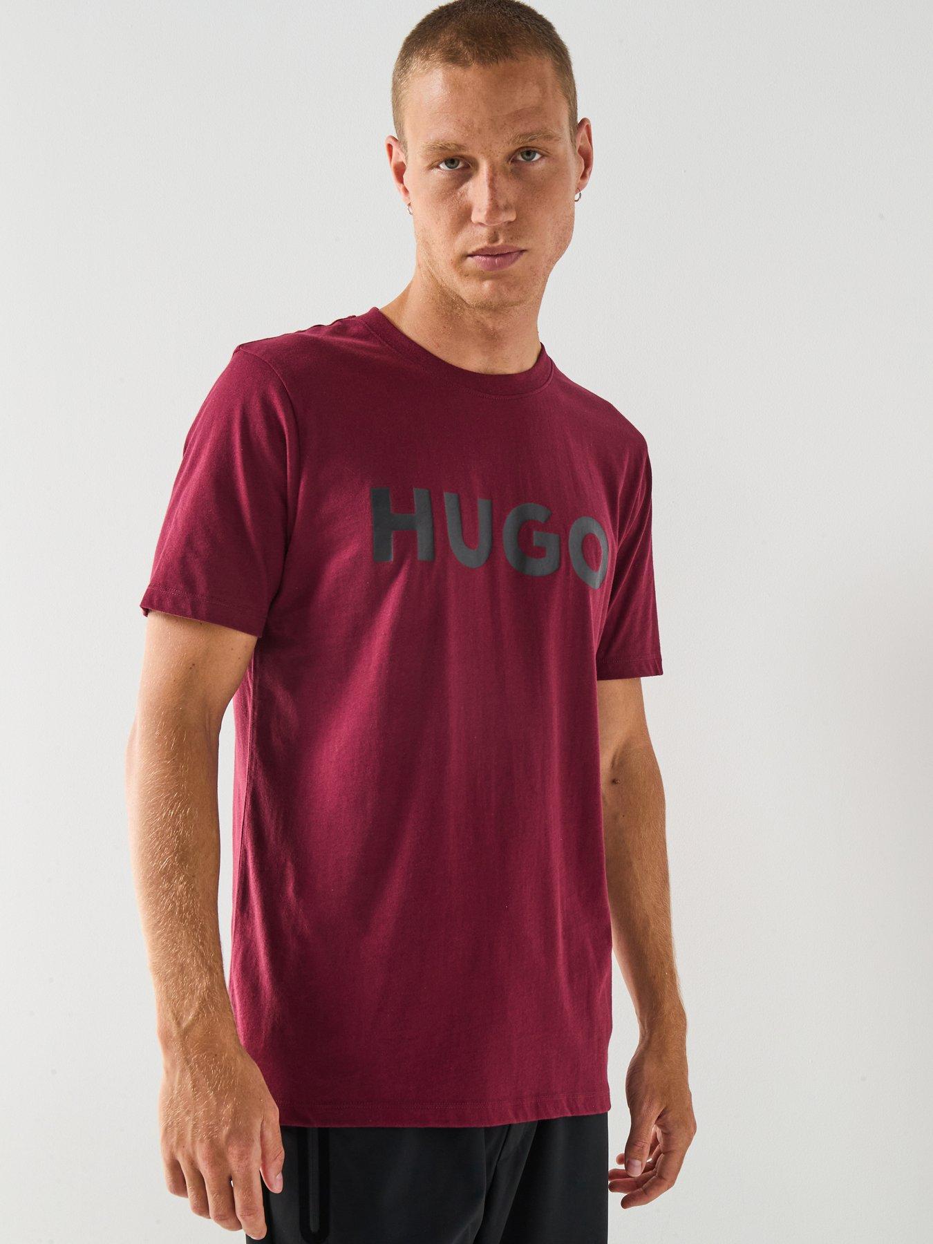 hugo-dulivio-regular-fit-t-shirt-dark-red