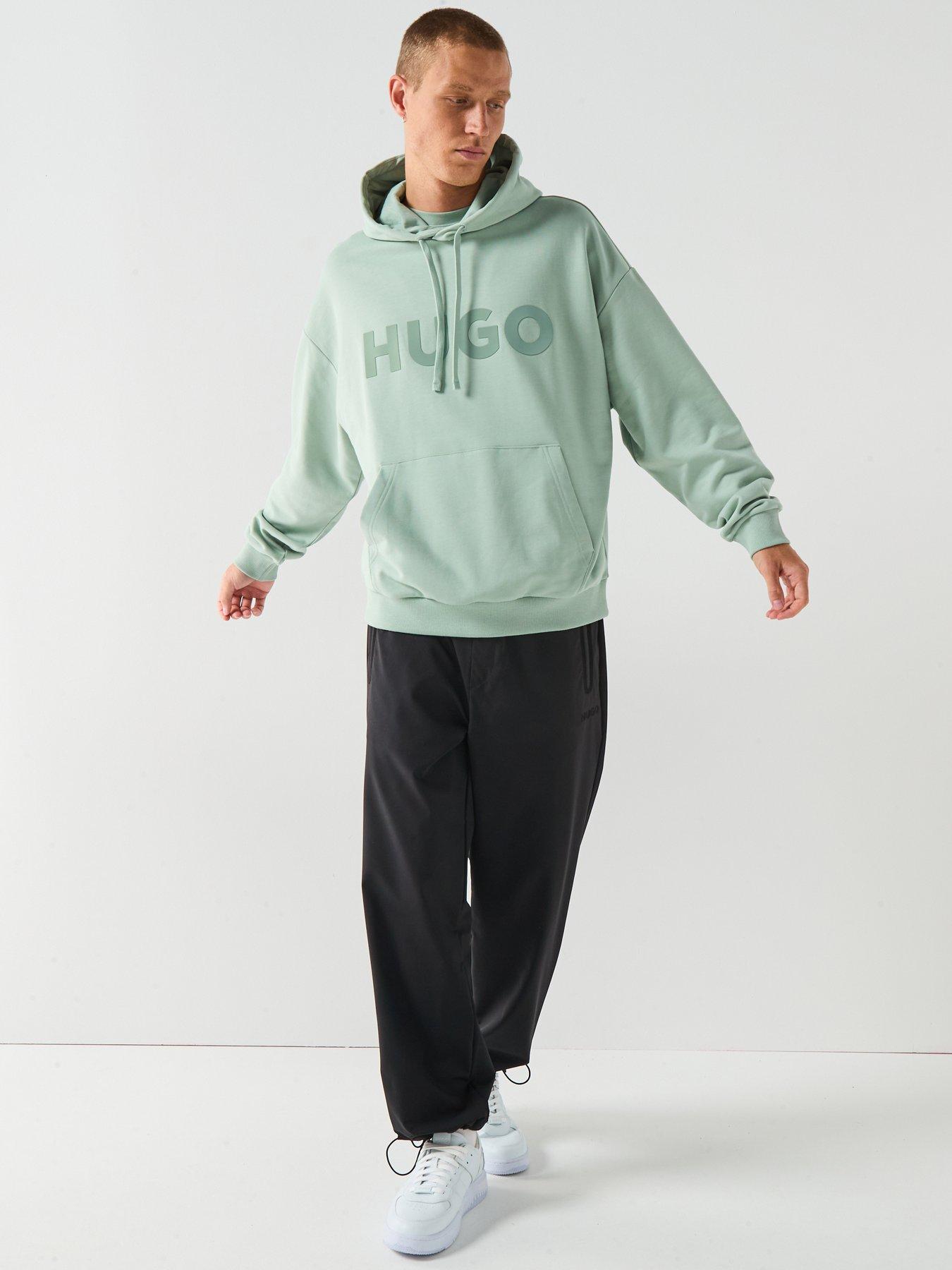 hugo-ditchie-oversized-tonal-logo-hoodie-greenback