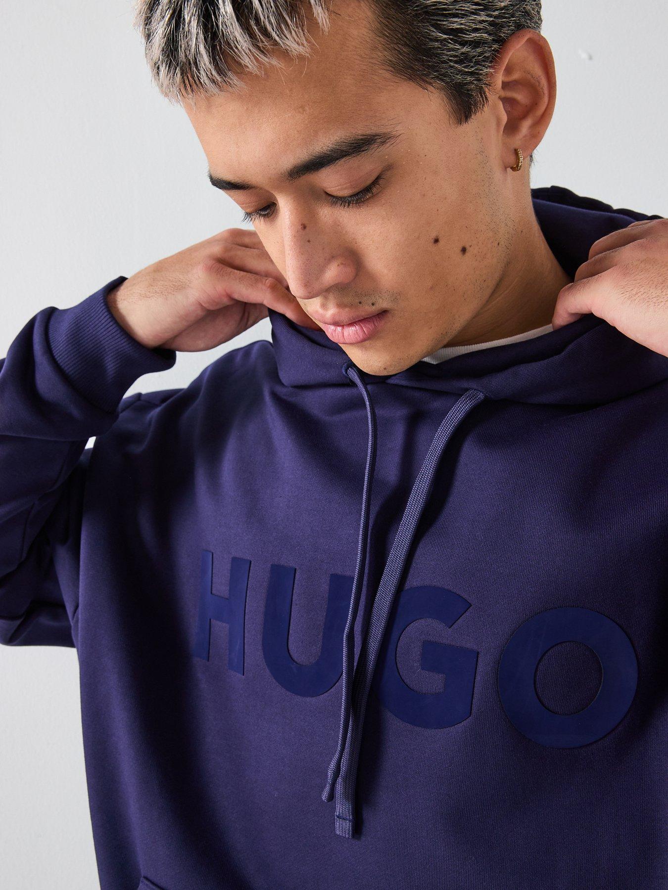 hugo-ditchie-oversized-tonal-logo-hoodie-navyoutfit