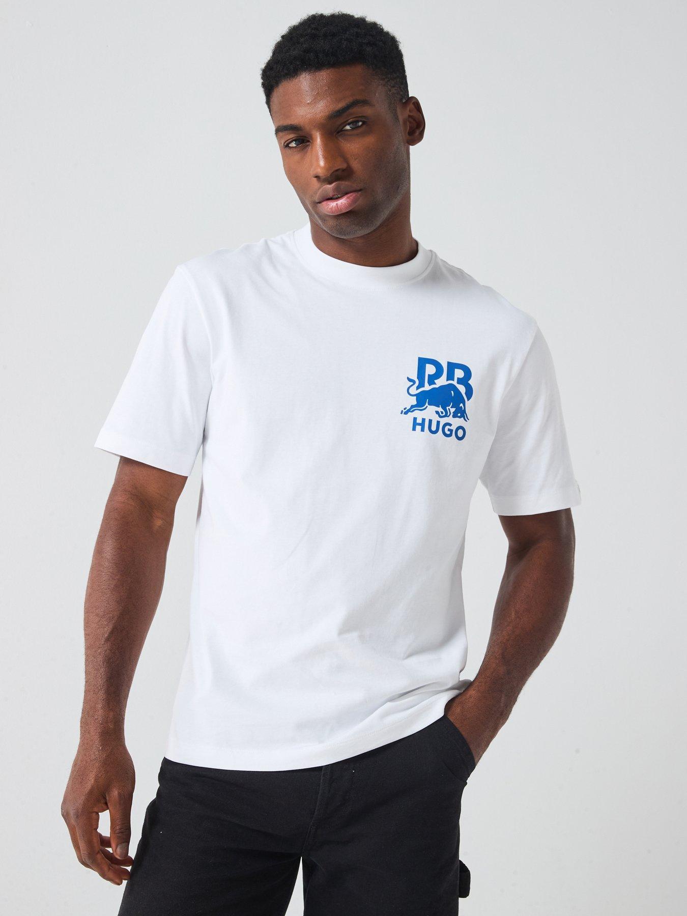 HUGO Dartox Racing Bulls Relaxed Fit T-shirt - White