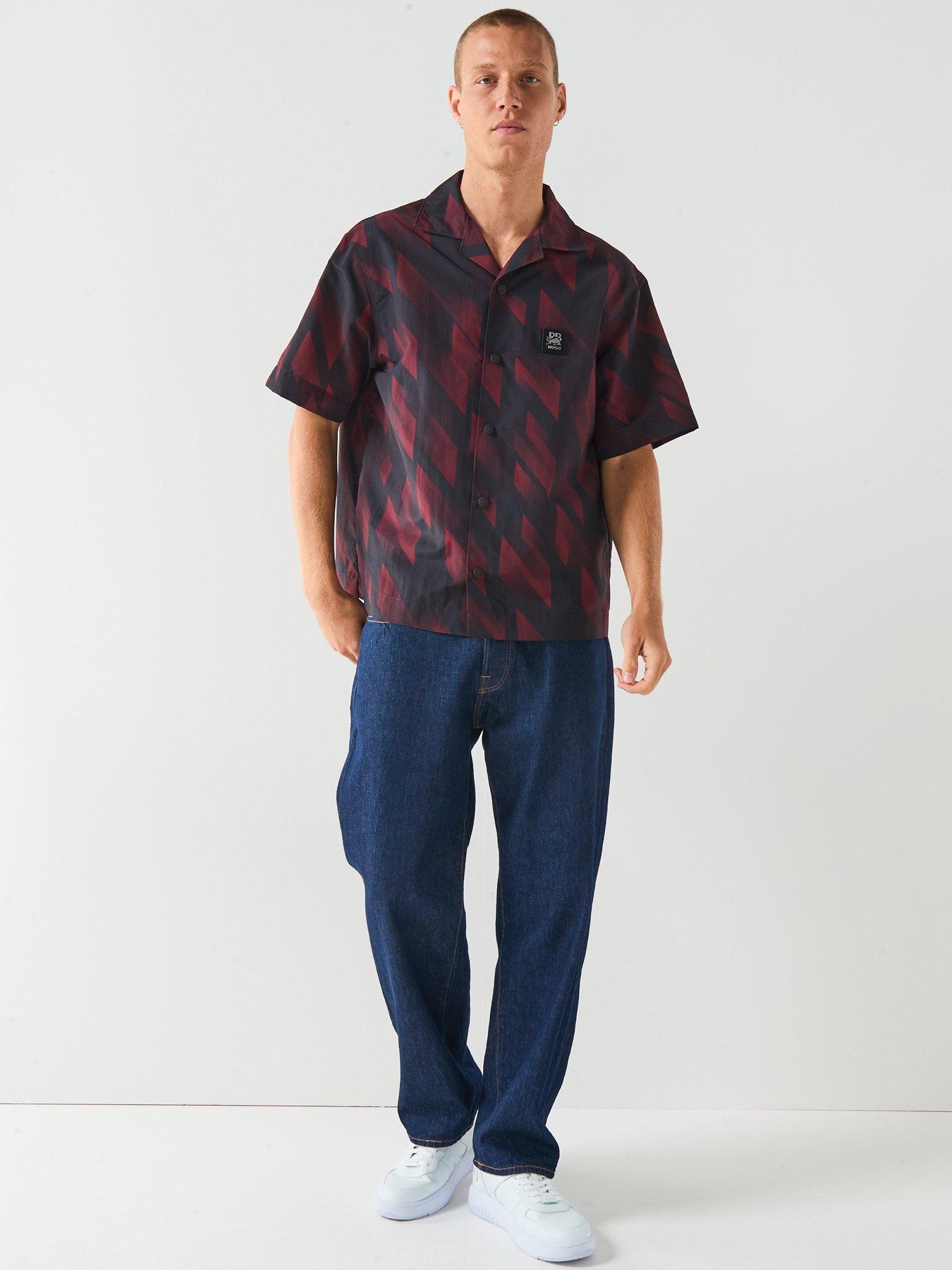 hugo-espino-racing-bulls-oversized-jaquard-print-shirt-dark-brownback