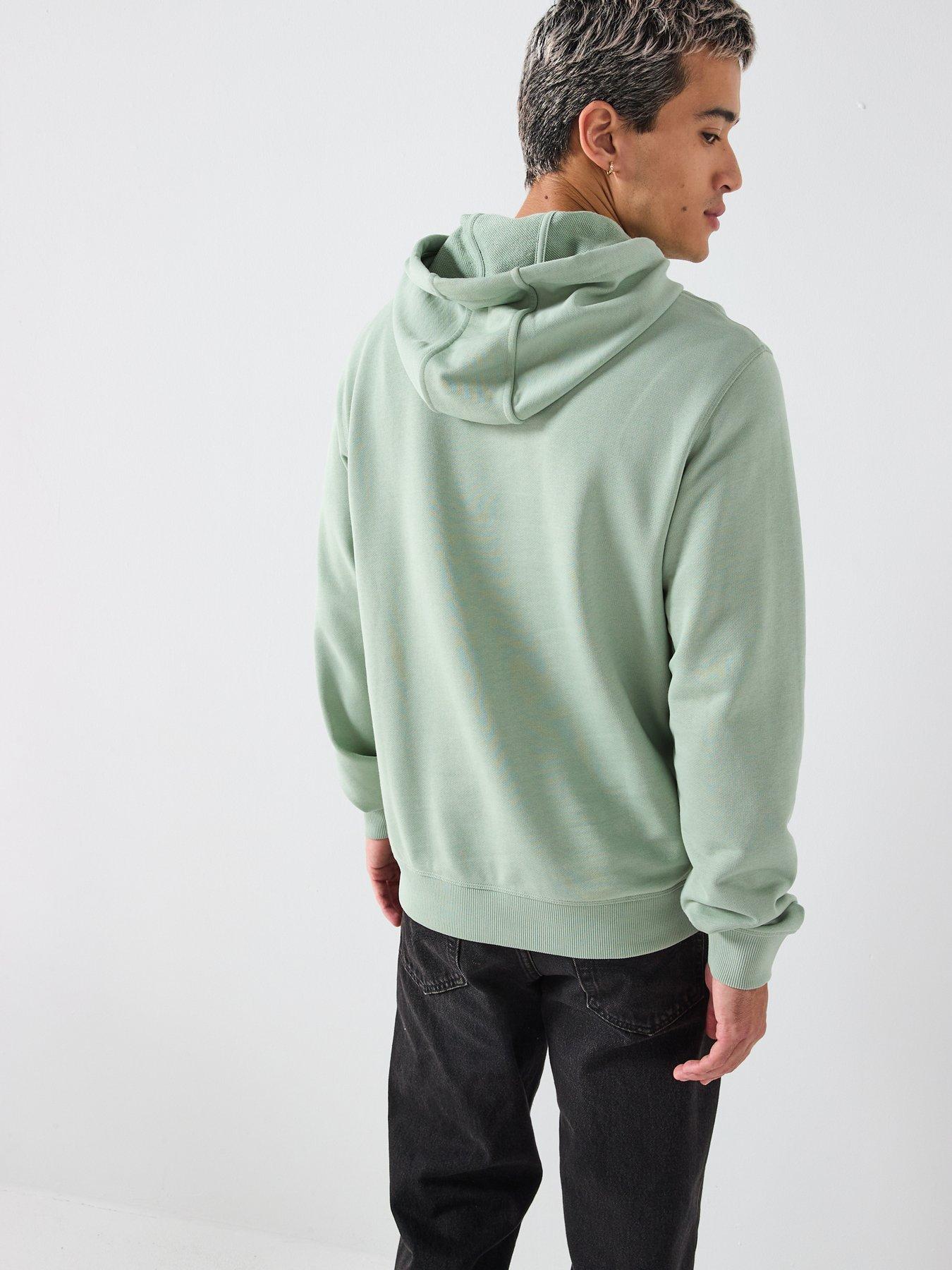 hugo-daratschi214-regular-fit-red-box-logo-hoodie-greenstillFront