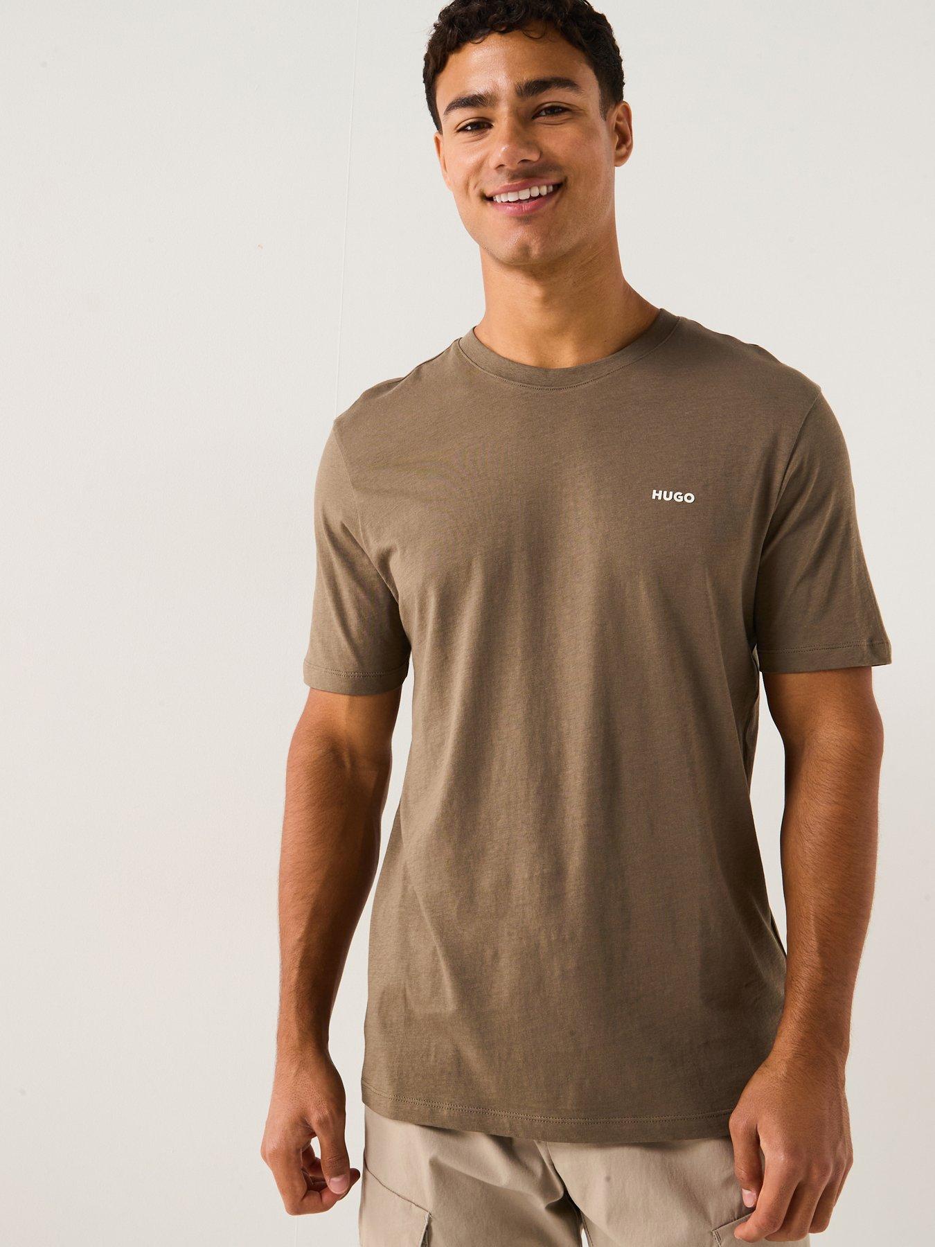 HUGO Dero222 Regular Fit T-Shirt - Grey