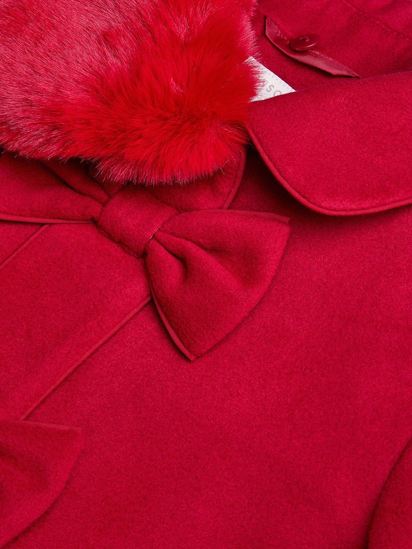monsoon-girls-bow-fur-swing-coat-redoutfit