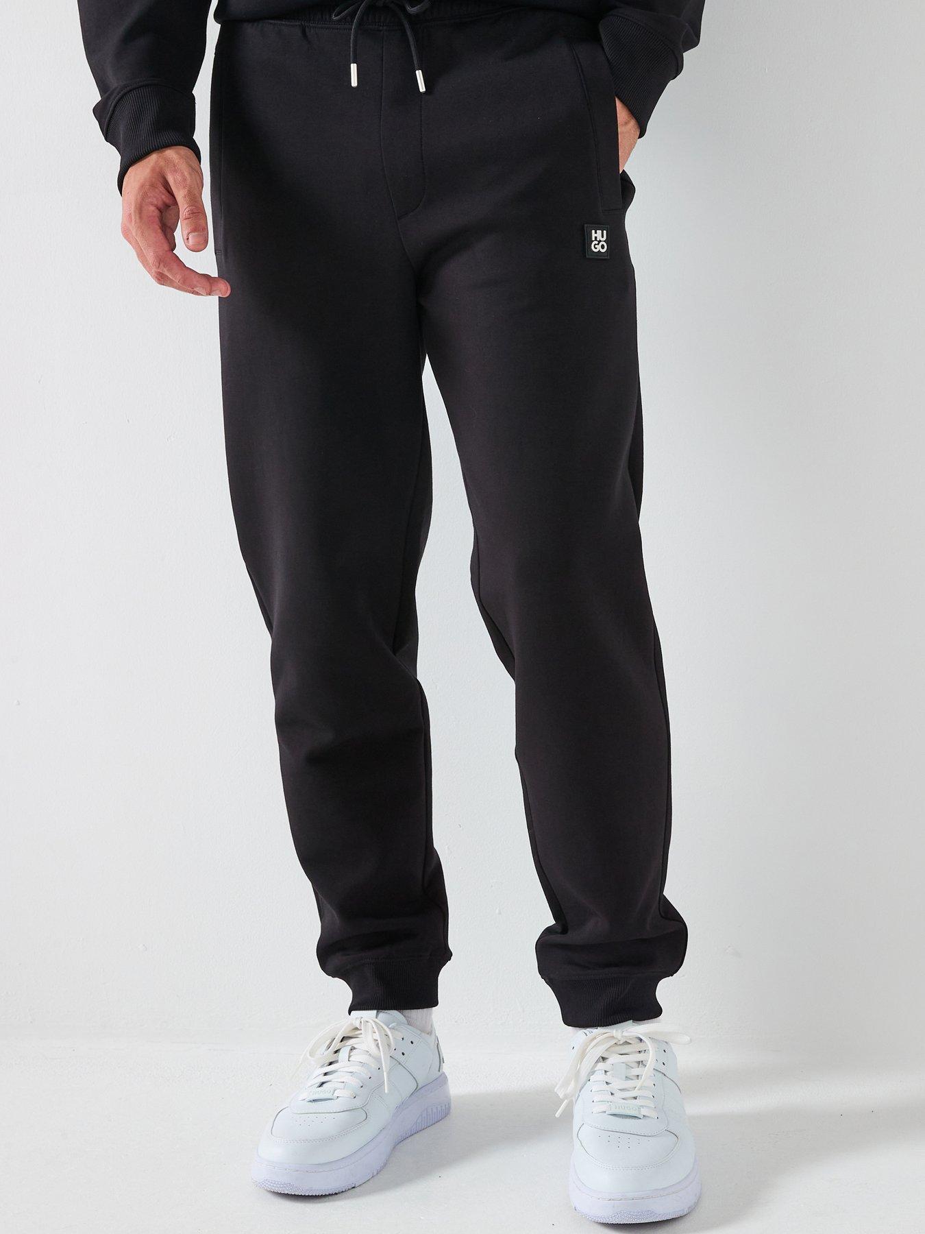 HUGO Dimacs Relaxed Fit Stacked Logo Sweat Joggers - Black