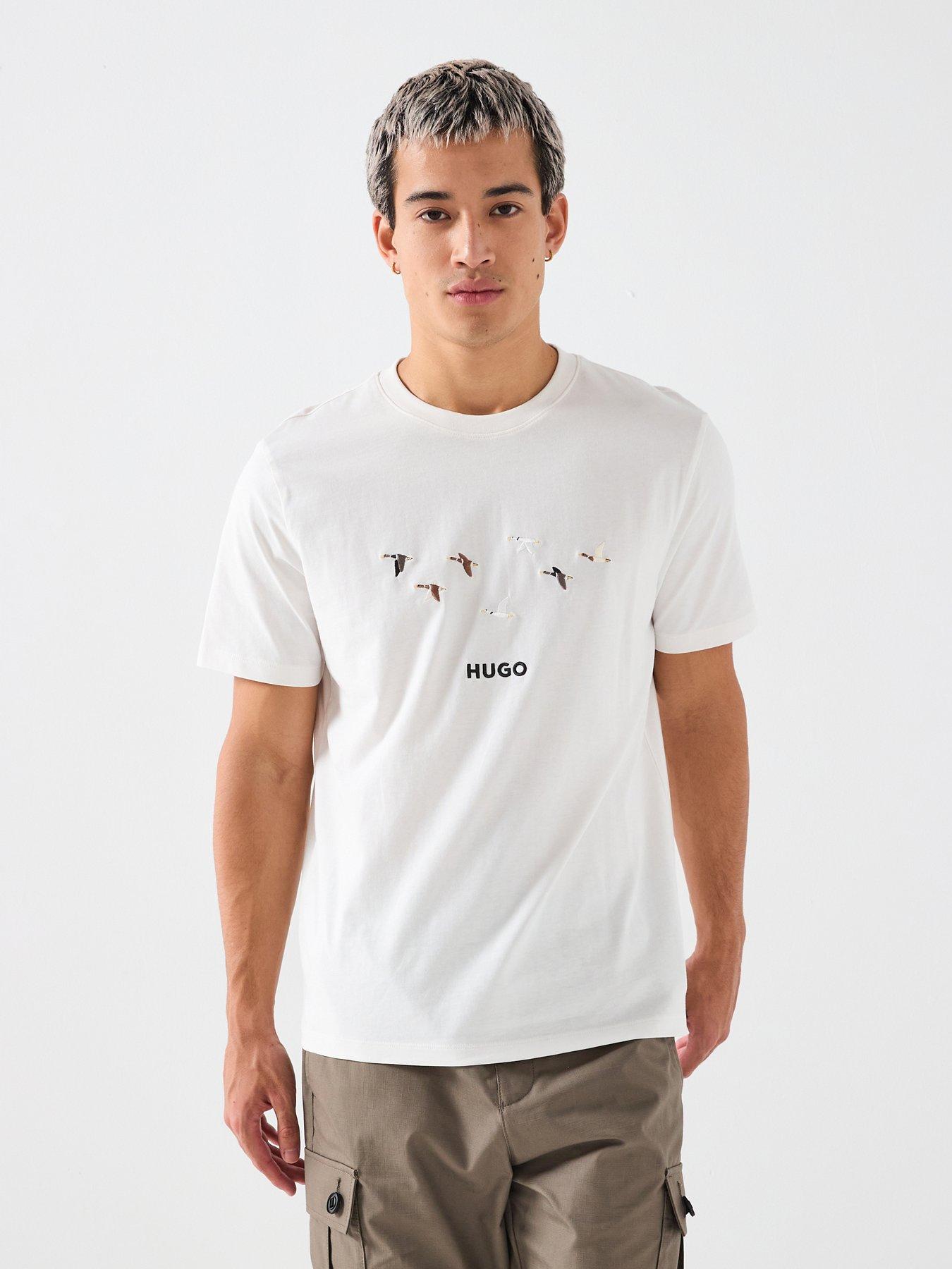HUGO Dugolini Regular Fit T-Shirt - White