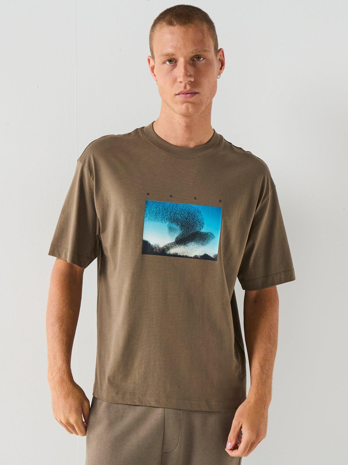 HUGO Dorizon Oversize Fit T-Shirt - Grey