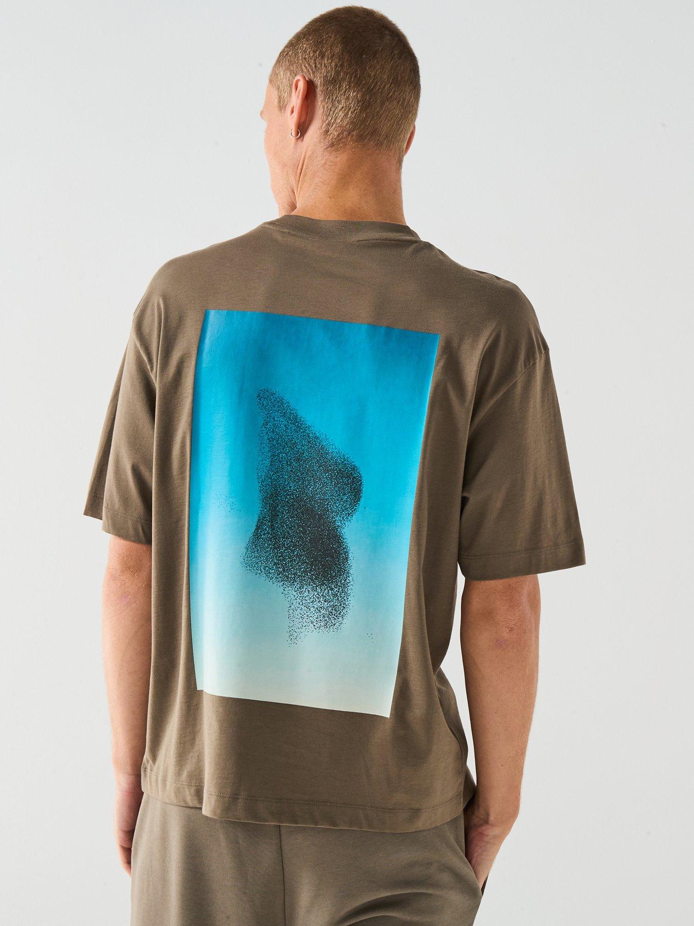 Image 2 of 6 of HUGO Dorizon Oversize Fit T-Shirt - Grey