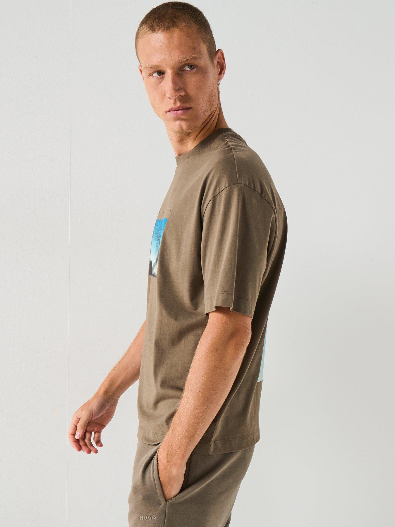 Image 6 of 6 of HUGO Dorizon Oversize Fit T-Shirt - Grey