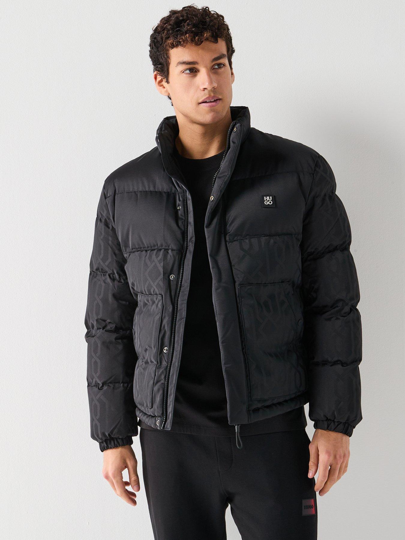 hugo-balto2541-regular-fit-monoprint-stacked-logo-padded-jacket-black