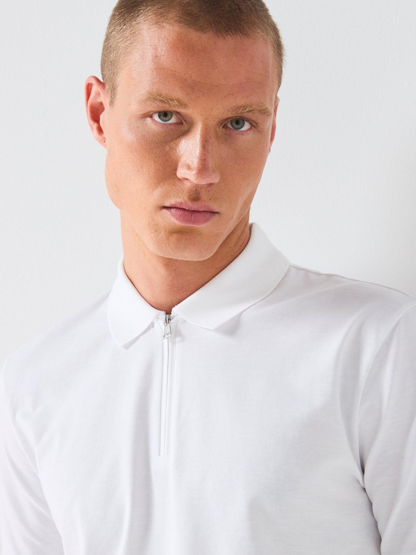 hugo-dekok233-marl-effect-polo-shirt-whiteoutfit