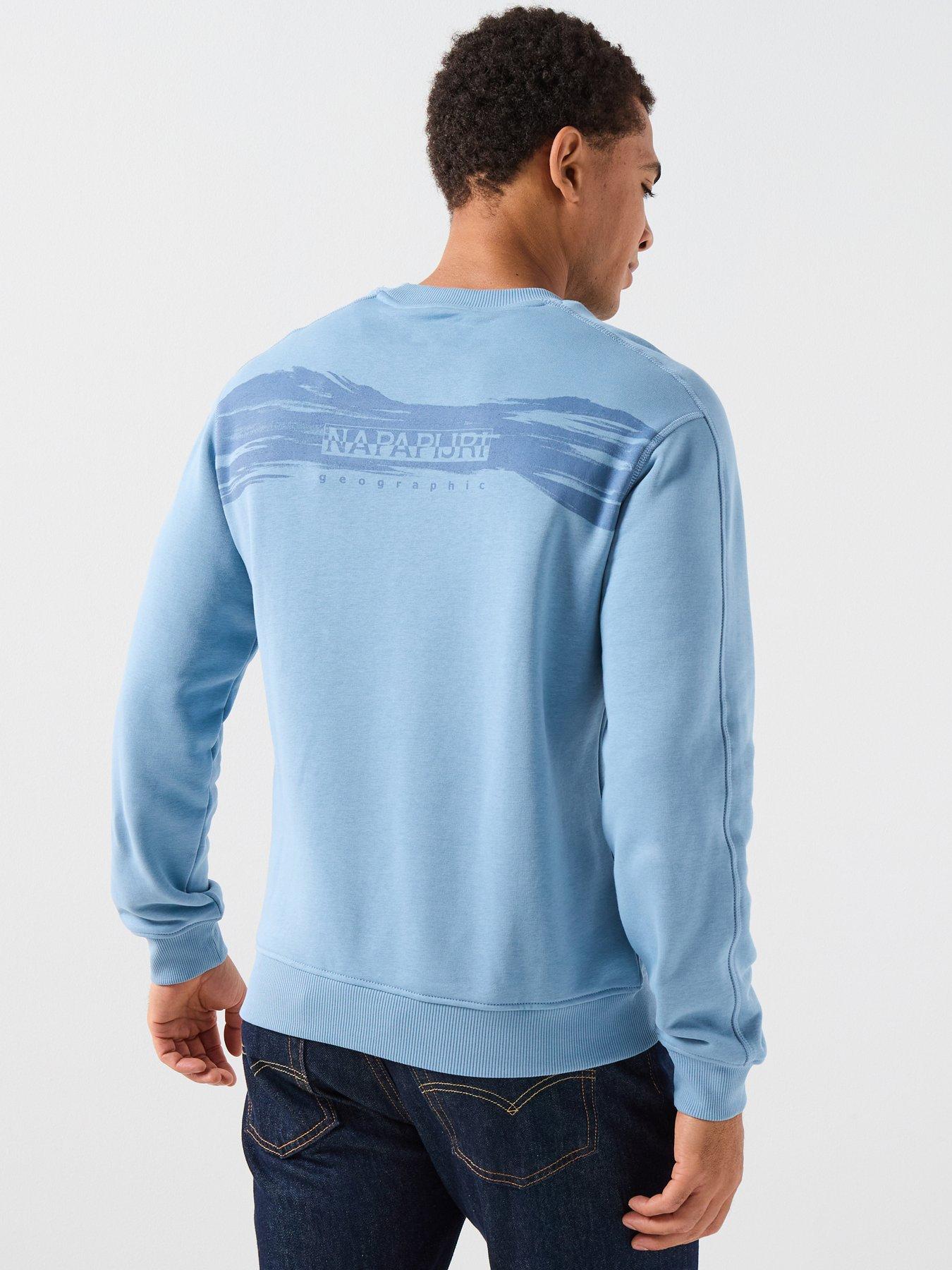 NAPAPIJRI Men's Back Graphic Sweatshirt - Blue