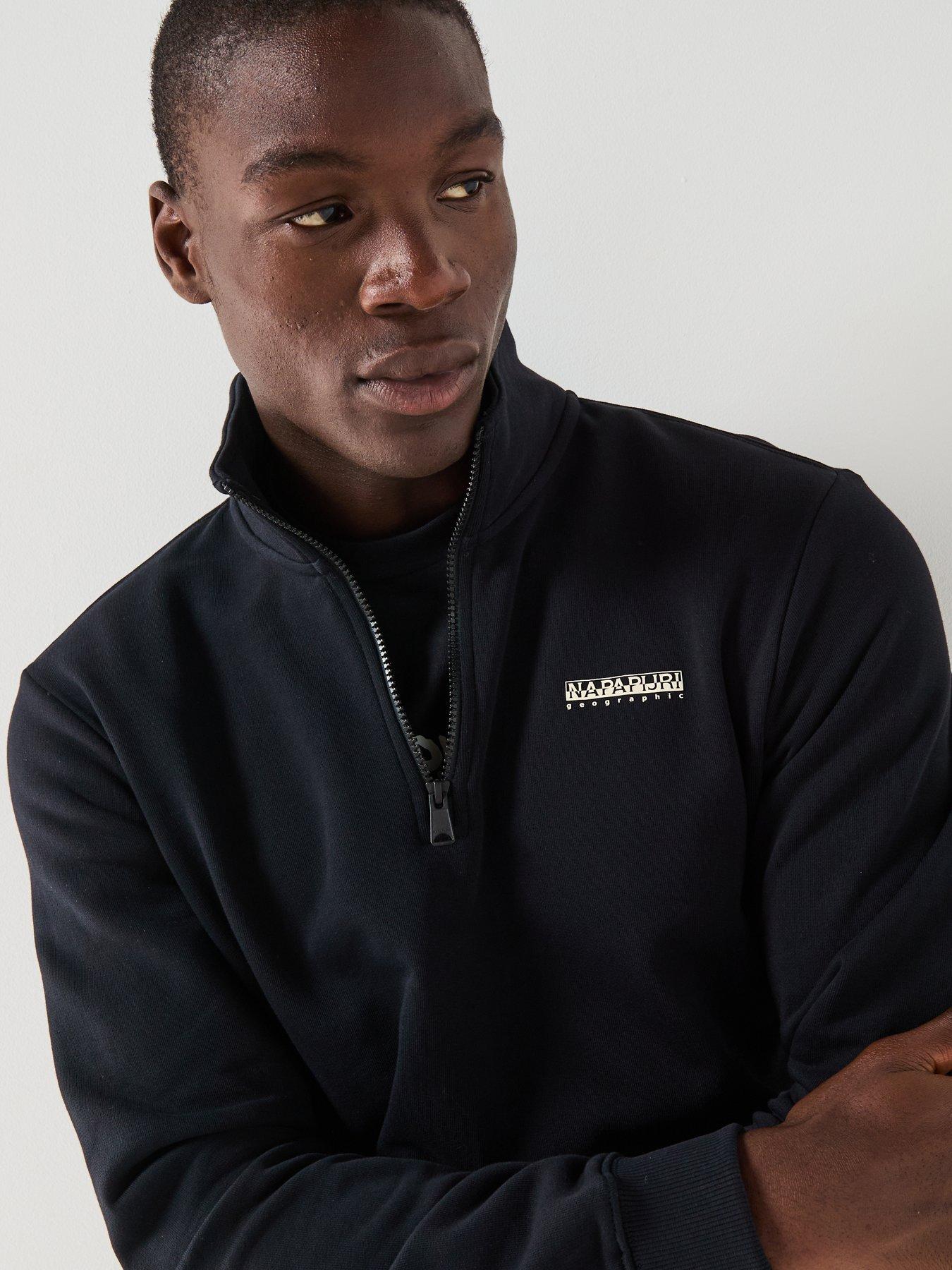 napapijri-mens-small-box-logo-sweatshirt-blackoutfit