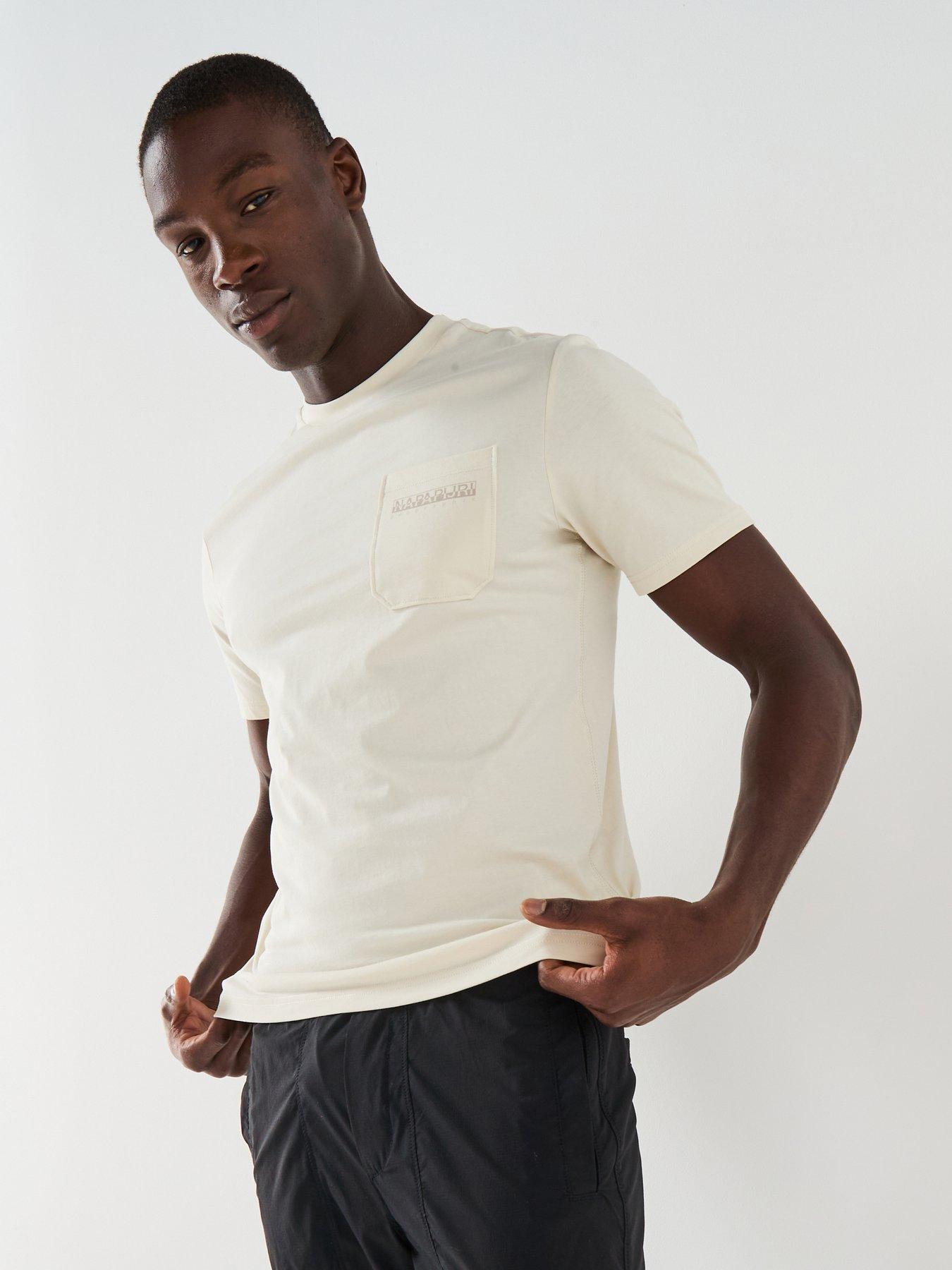 NAPAPIJRI Men's S-Fanes T-Shirt - Beige