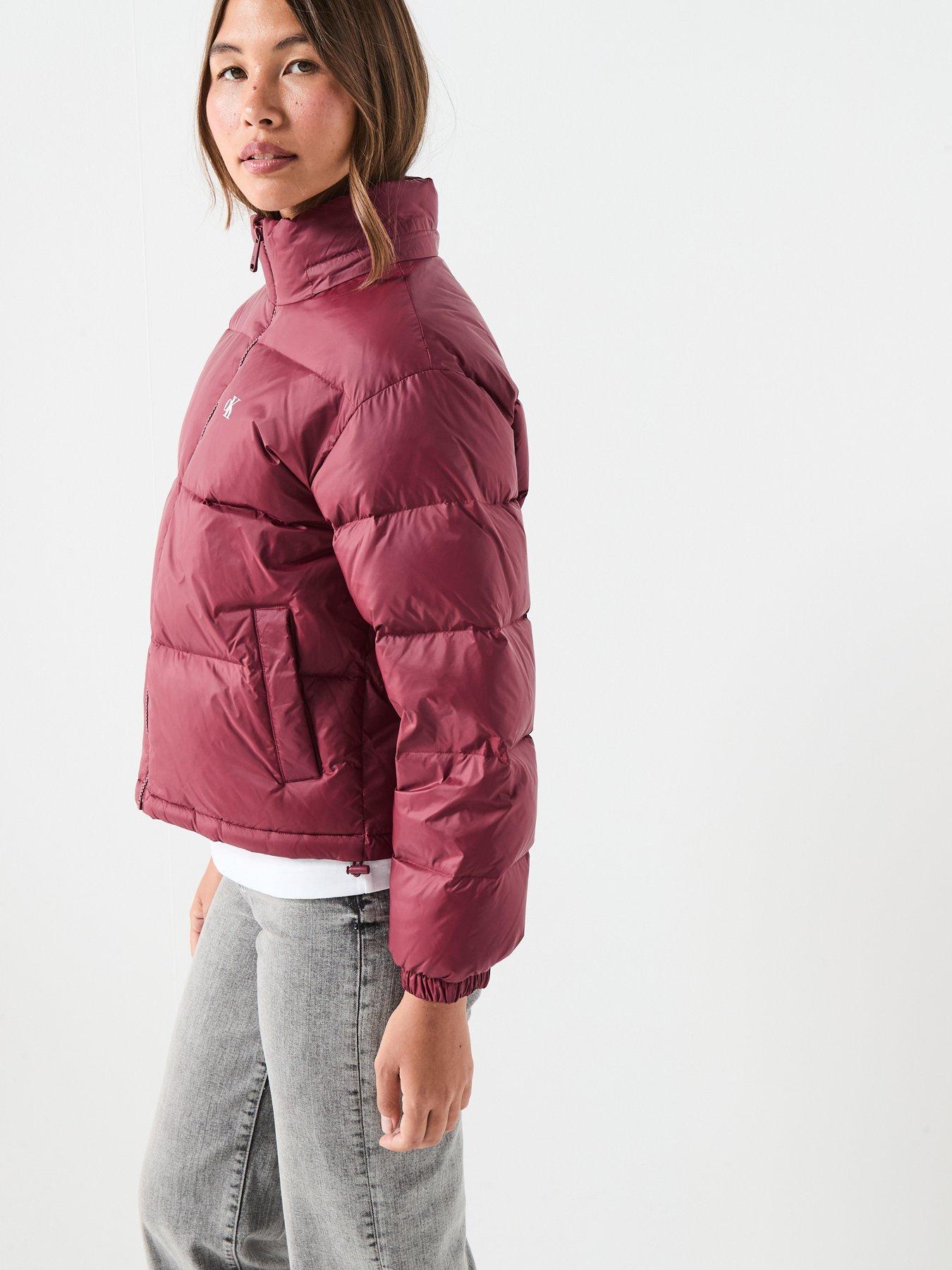 Image 6 of 6 of Calvin Klein Jeans Essential Midweight Puffer Coat - Red