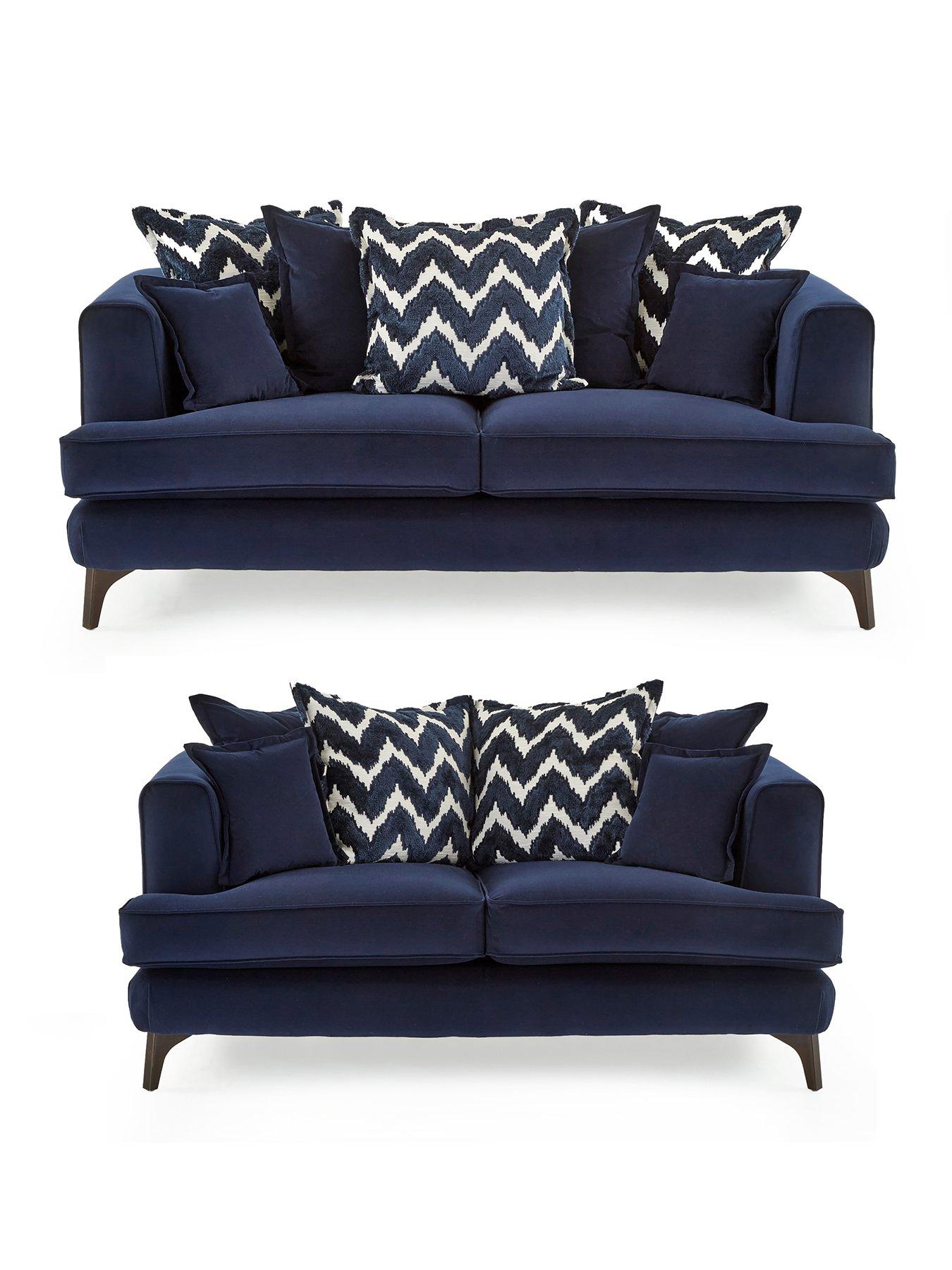 Image 2 of 7 of The Very Collection Mayfair 3 + 2 Seater Fabric&nbsp;Sofa Set (Buy &amp; SAVE!)&nbsp;-&nbsp;Made to Order in the UK