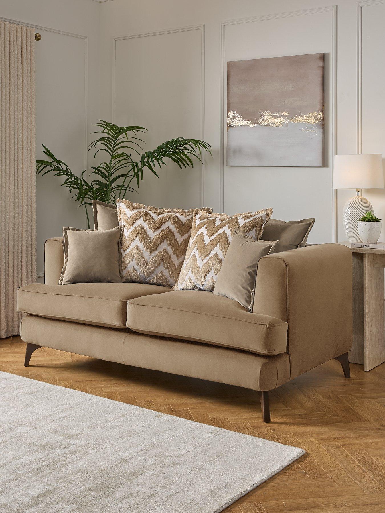 Very Home Mayfair 2 Seater Scatter Back Fabric Sofa - Made to Order in the UK