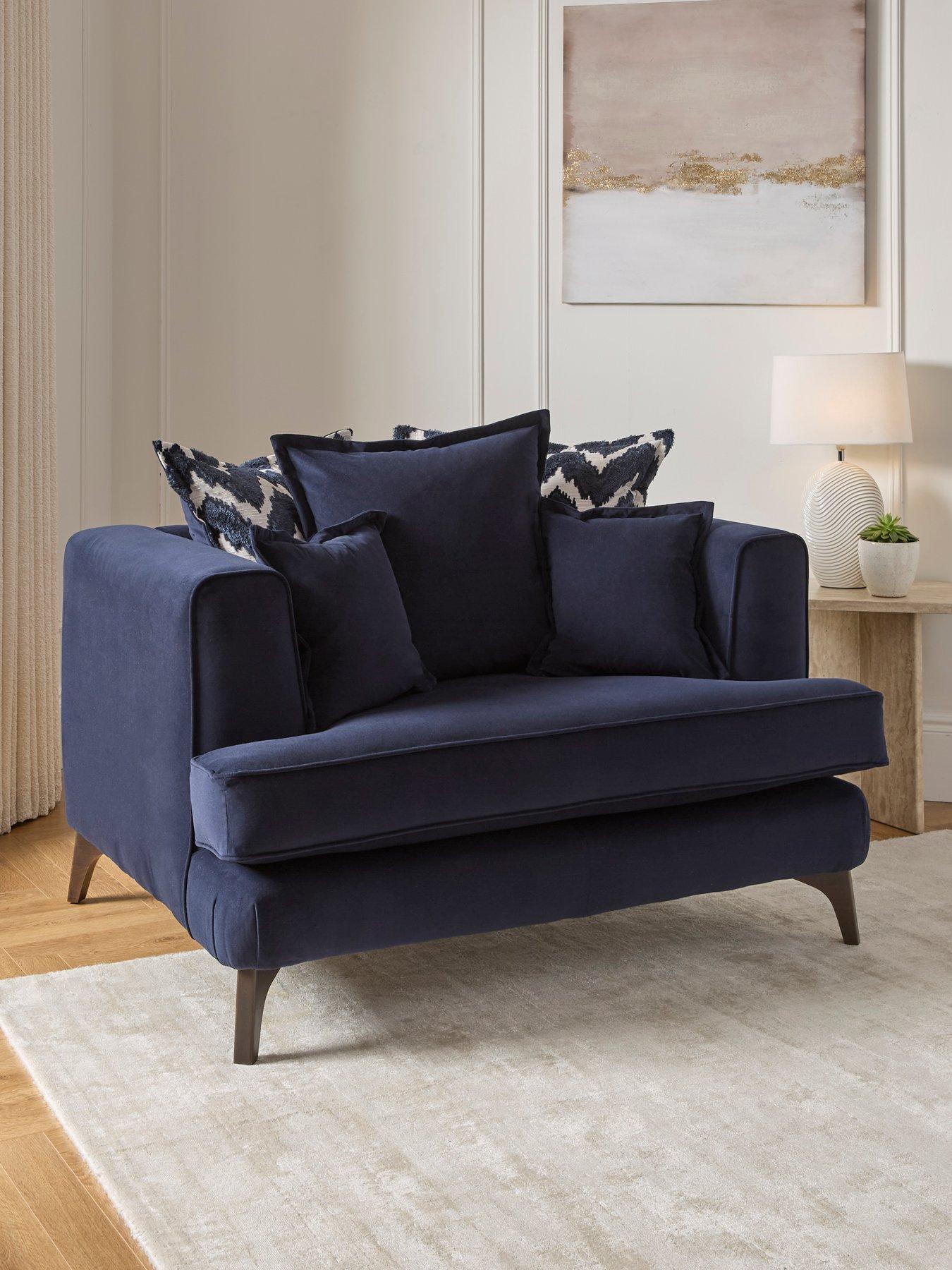 Image 1 of 7 of Very Home Mayfair Fabric Love&nbsp;Chair&nbsp;- Made to Order in the UK