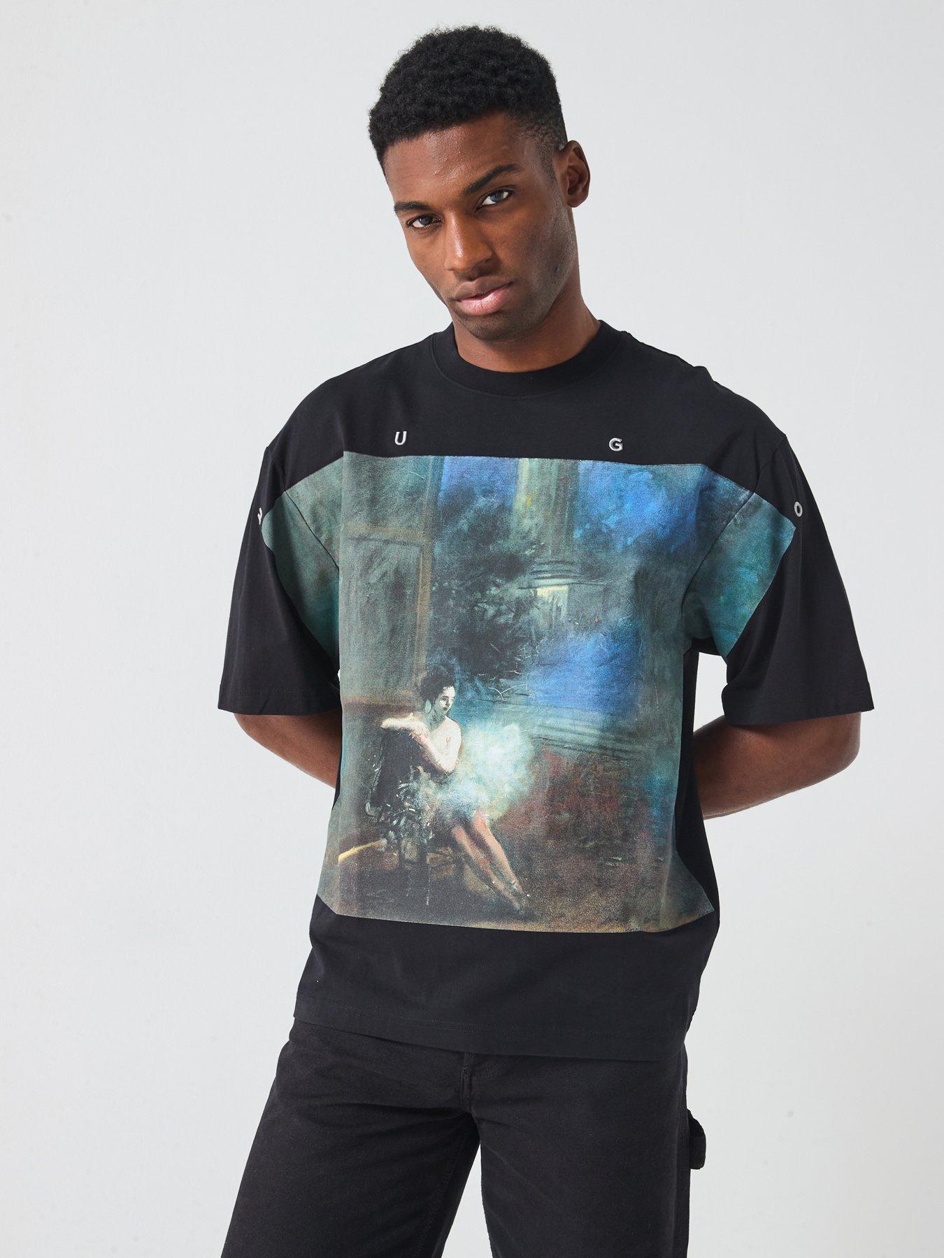 hugo-dabilo-oversized-fit-painting-print-t-shirt-black