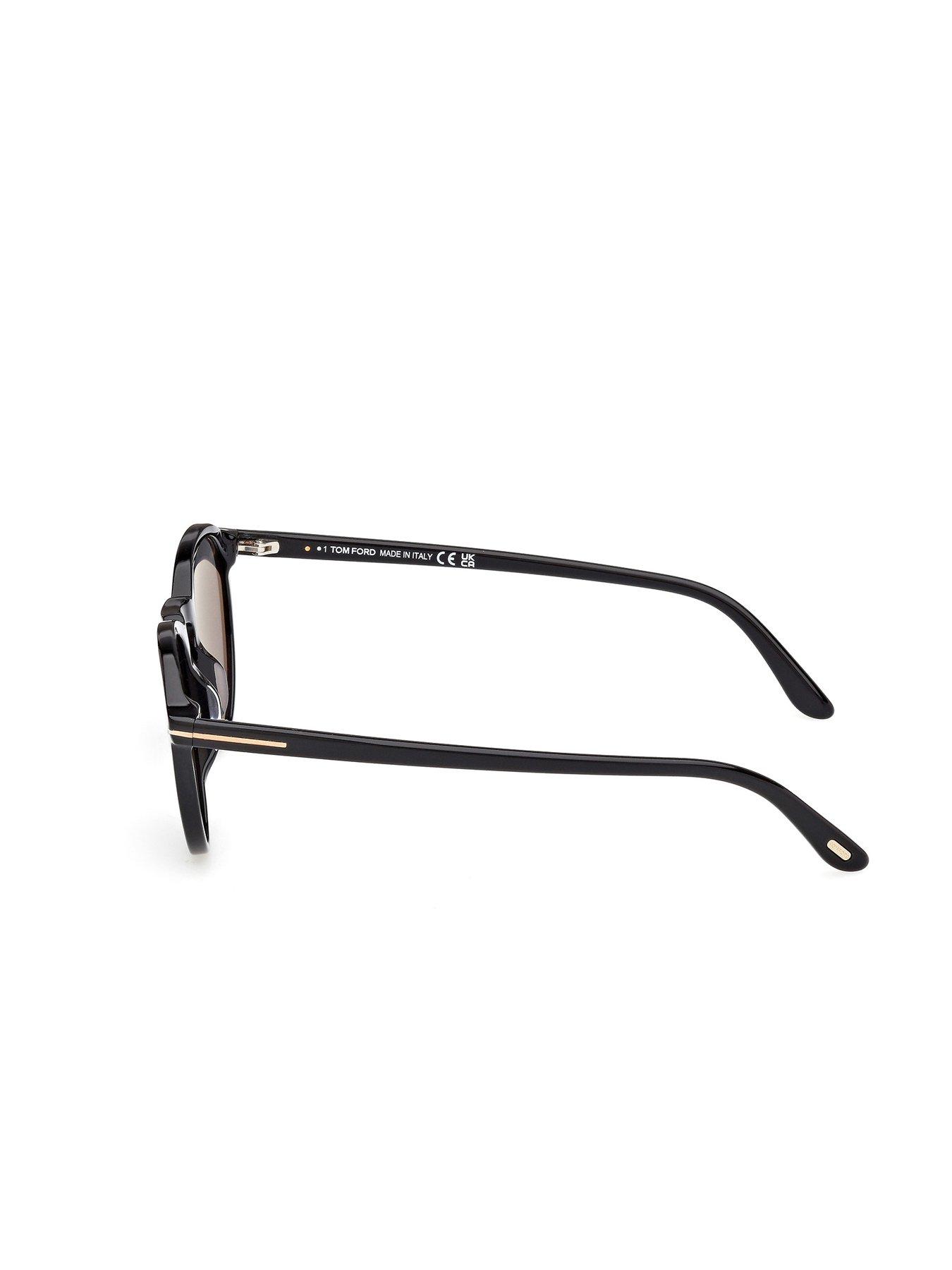 Image 3 of 5 of Tom Ford Aurele Round Sunglasses - Black