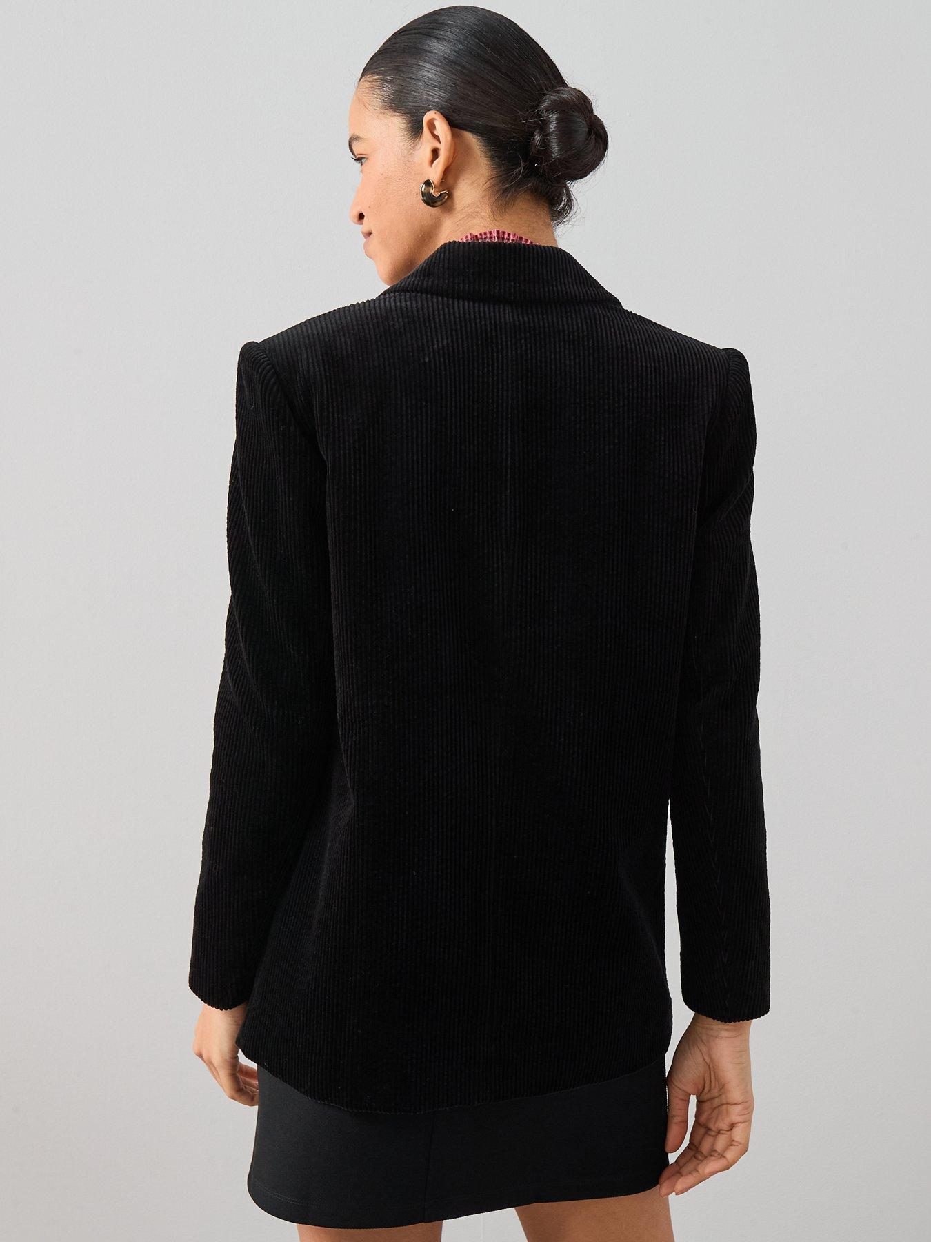 the-very-collection-cord-double-breasted-blazer-blackstillFront