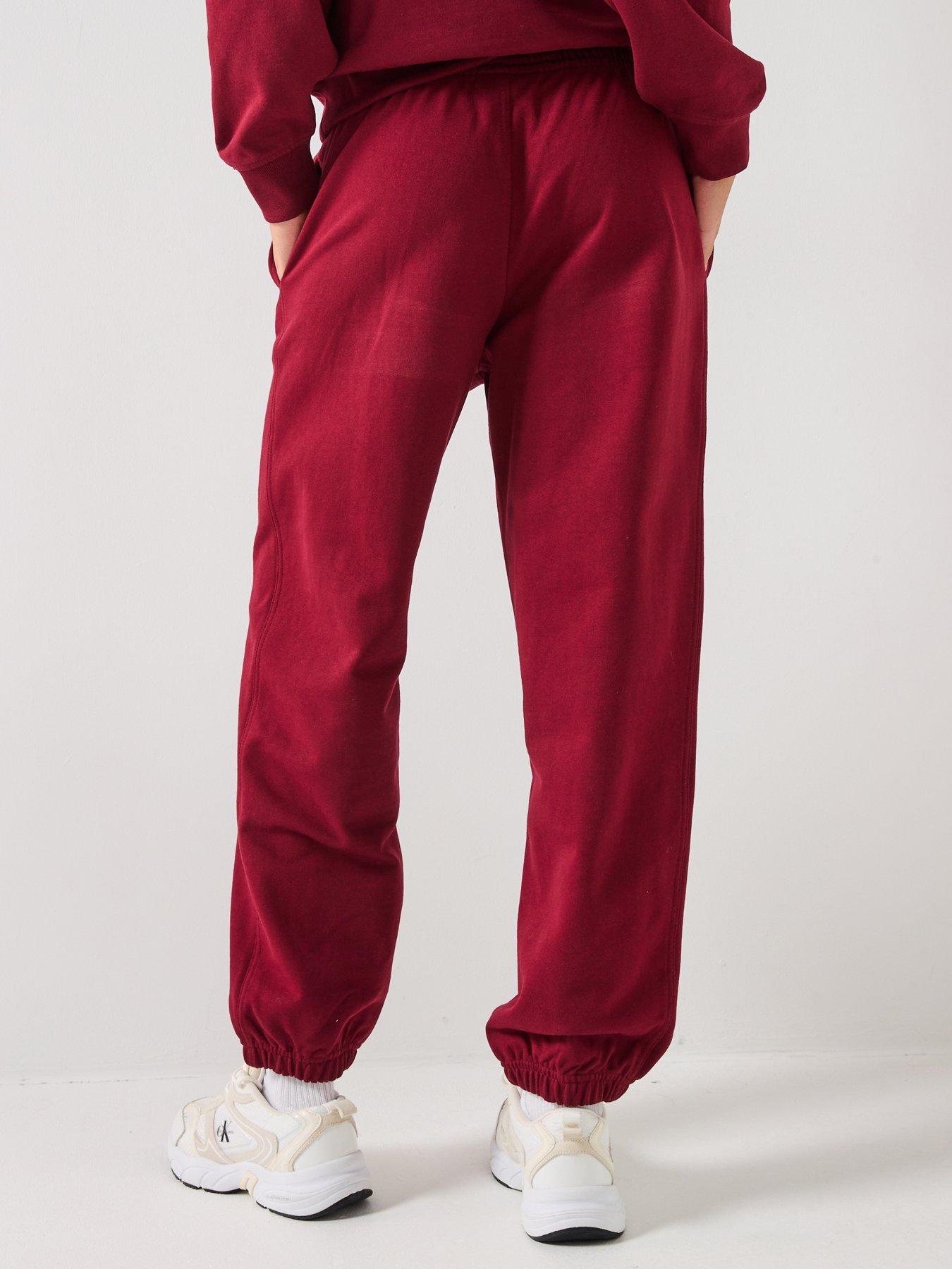 calvin-klein-jeans-monologo-cuffed-joggers-redstillFront