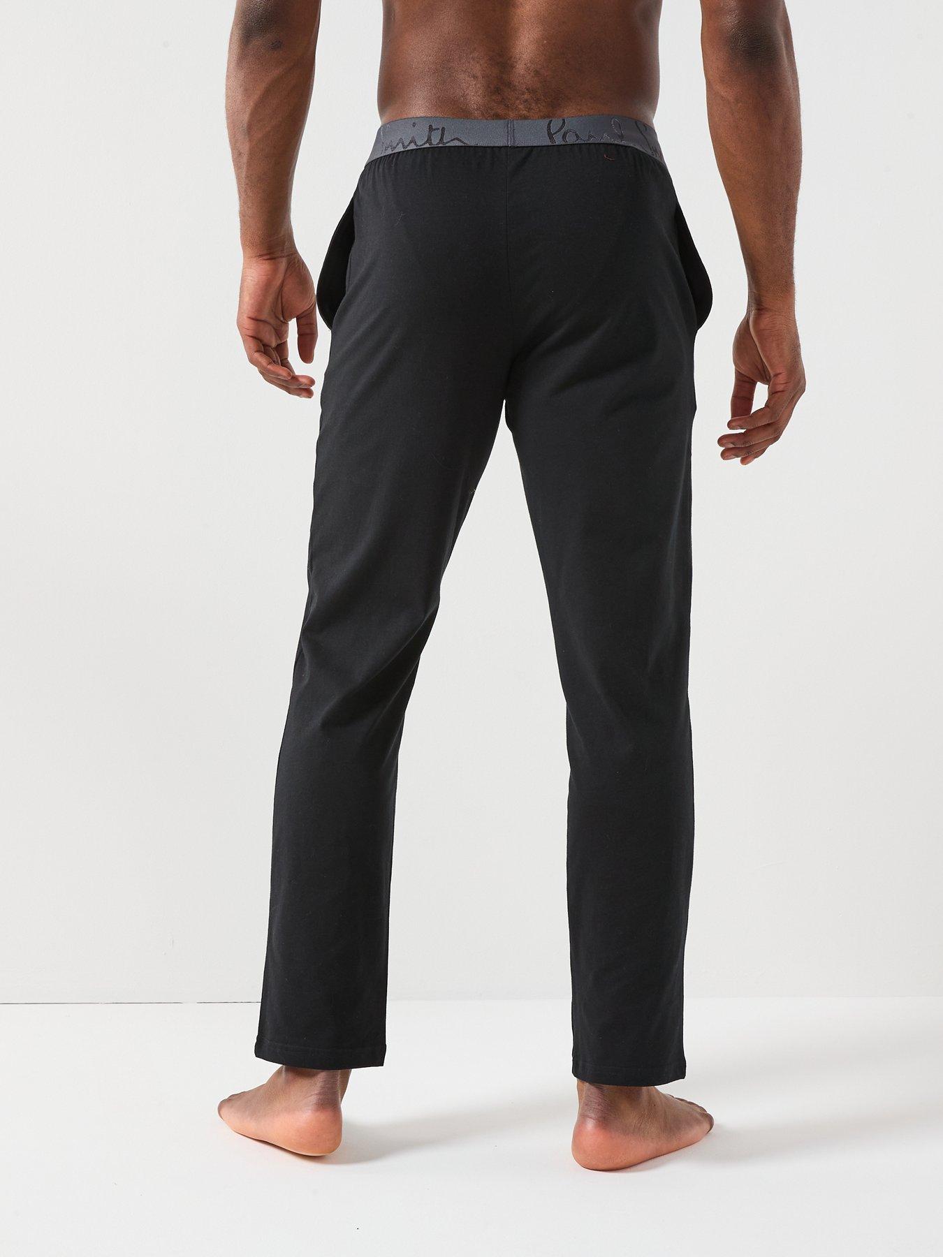 ps-paul-smith-script-logo-loungewear-bottoms-blackstillFront