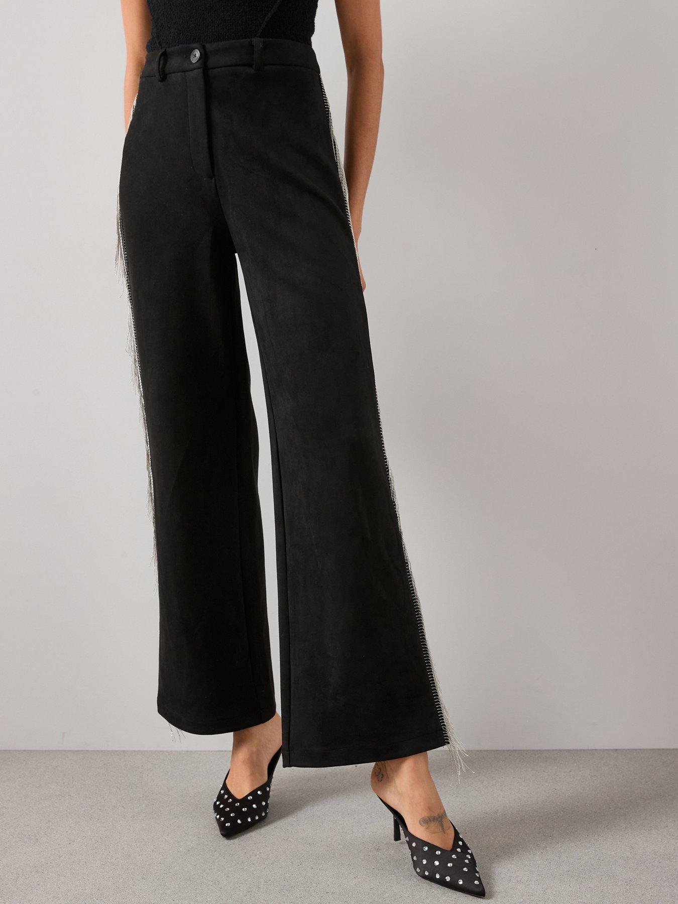 the-very-collection-suede-wide-leg-co-ord-trouser-black