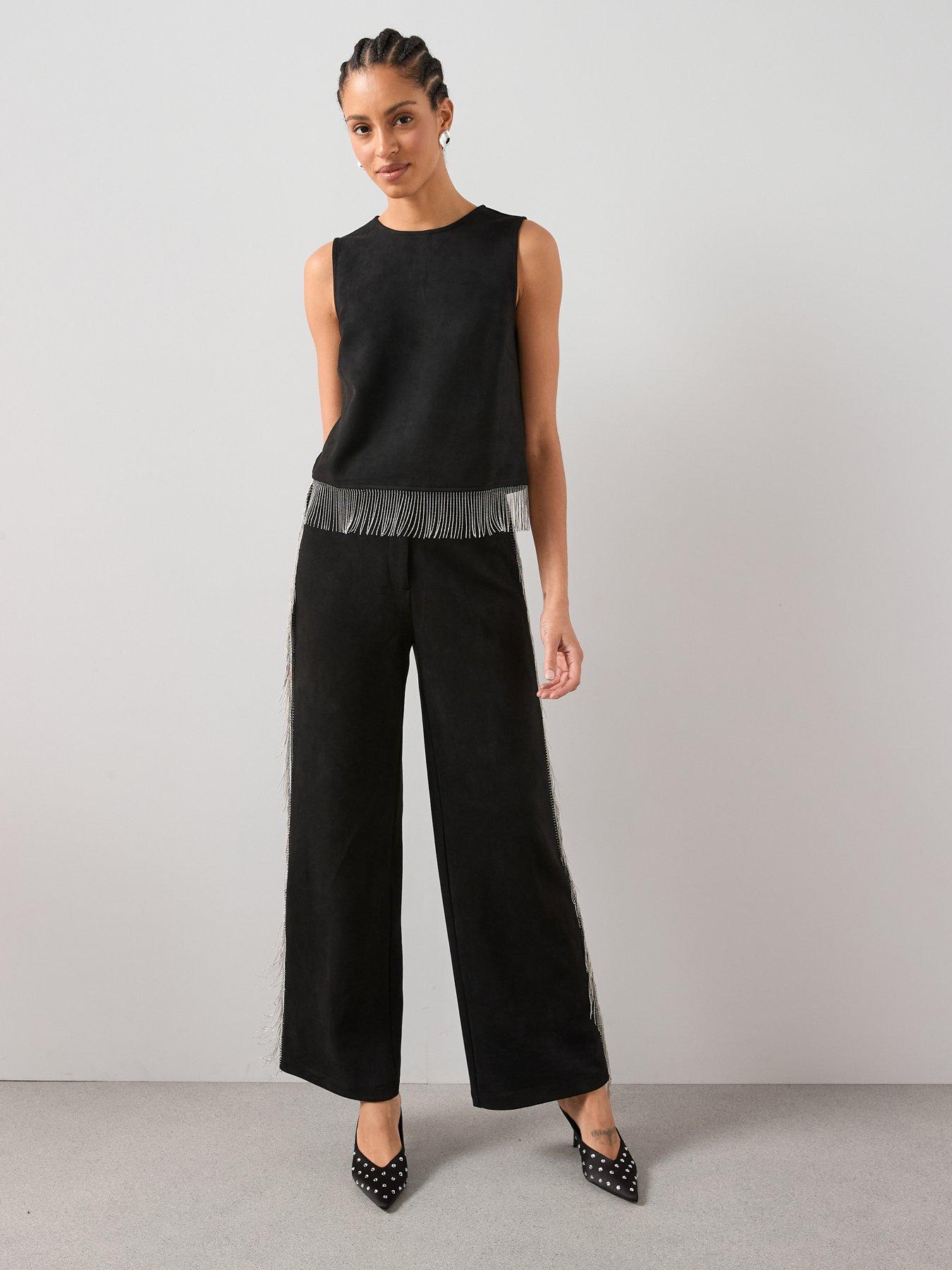 the-very-collection-suede-fringe-co-ord-top-blackback