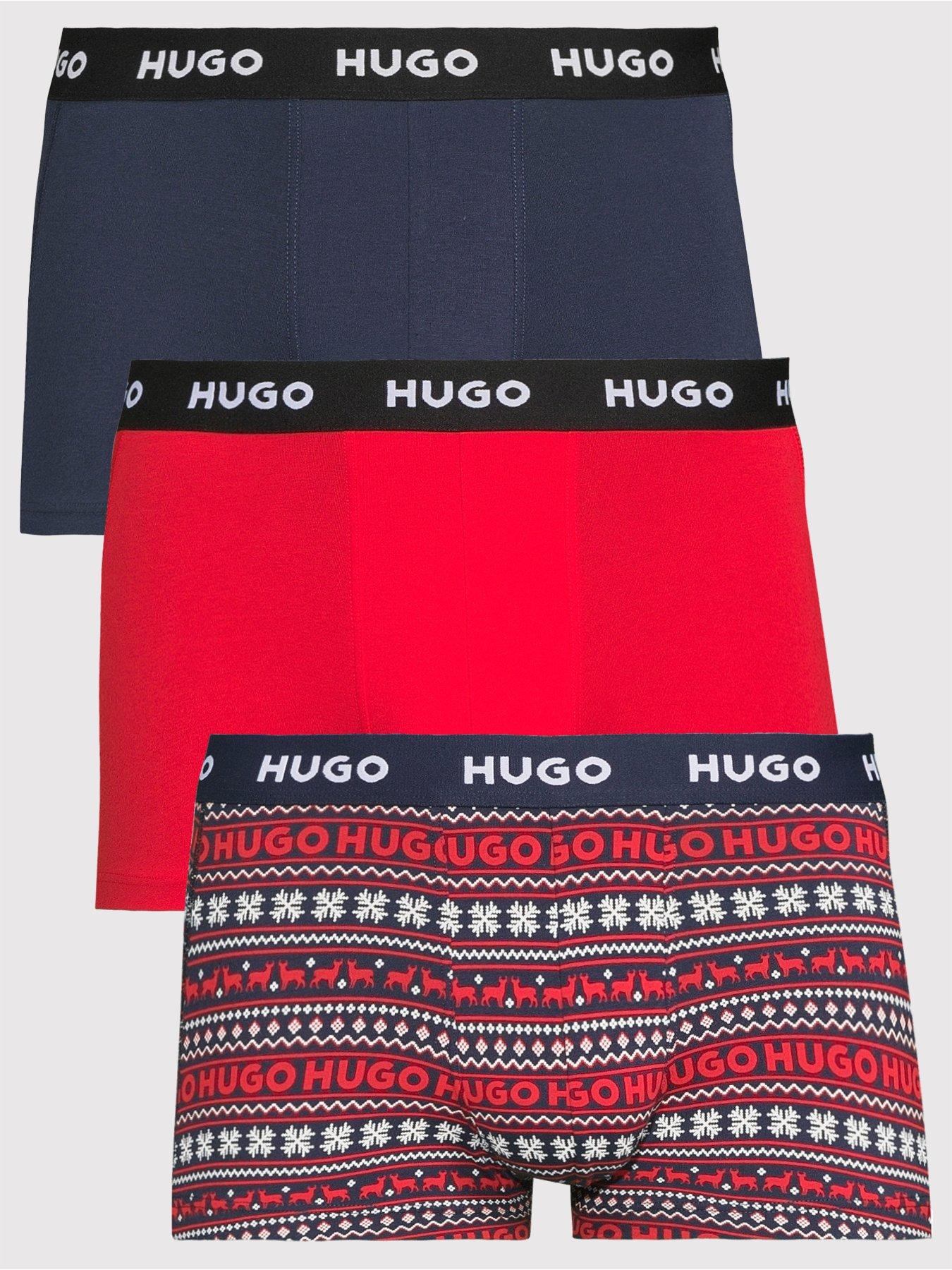 Image 1 of 3 of HUGO Trunk Triplet Check Design Trunks - Multi