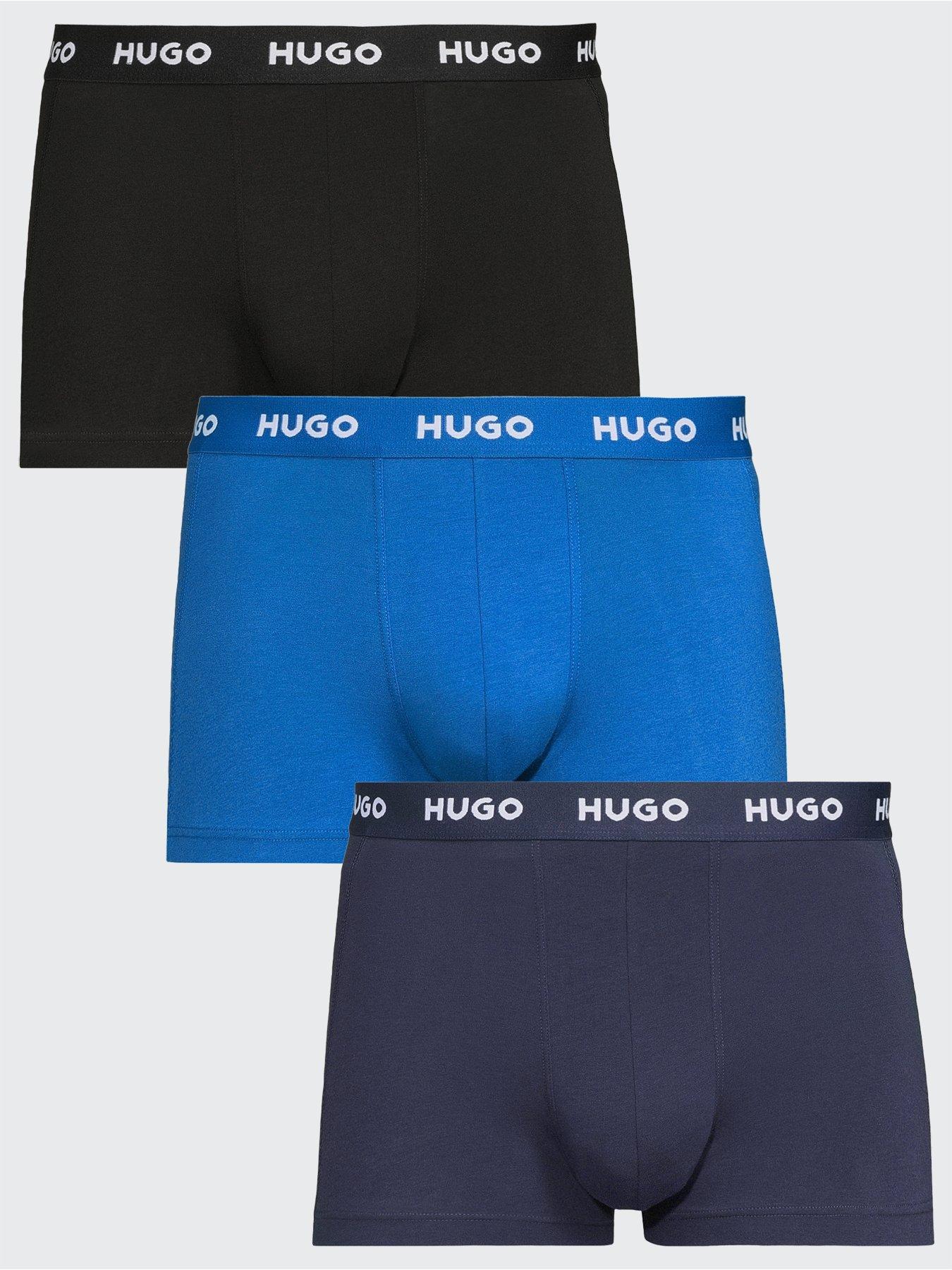 HUGO Bodywear 3 Pack Triplet Trunks - Blue