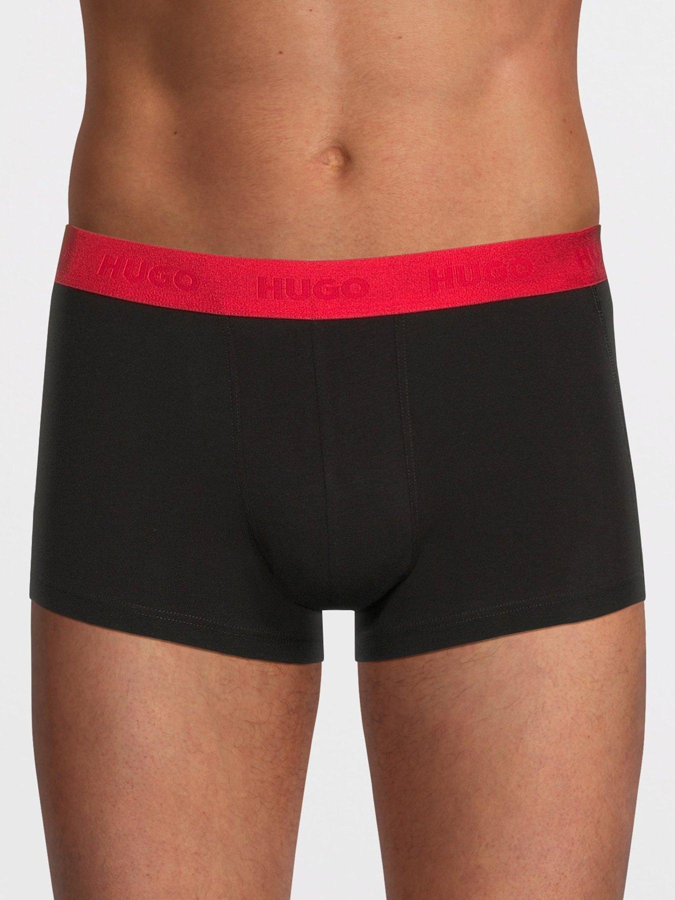hugo-bodywear-3-pack-triplet-trunks-blackstillFront
